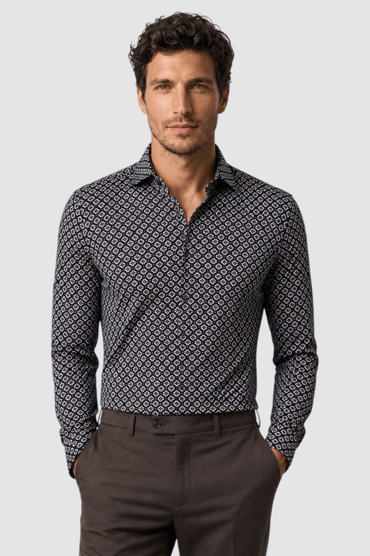 Declan Medallion Print Shirt