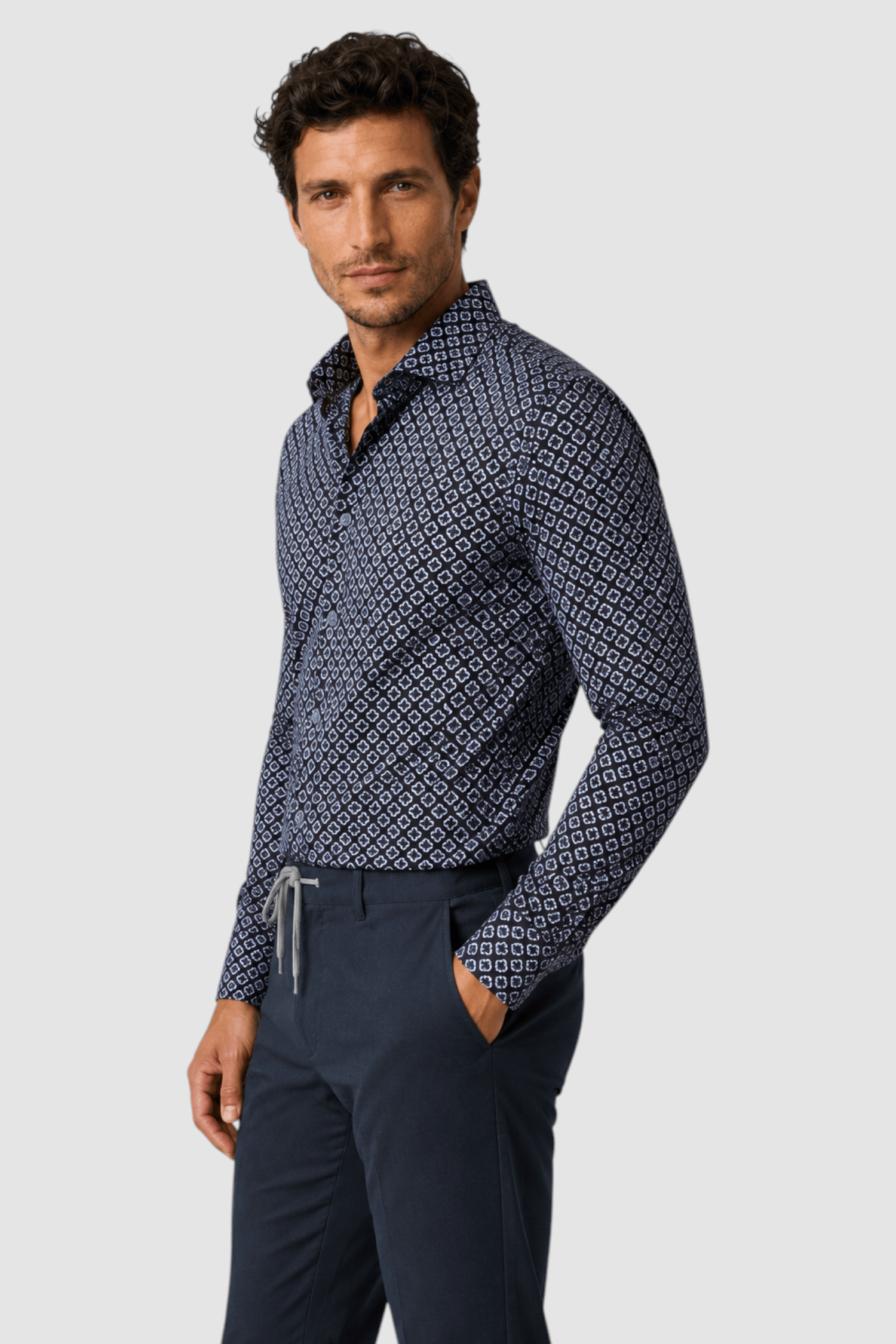 Declan Medallion Print Shirt