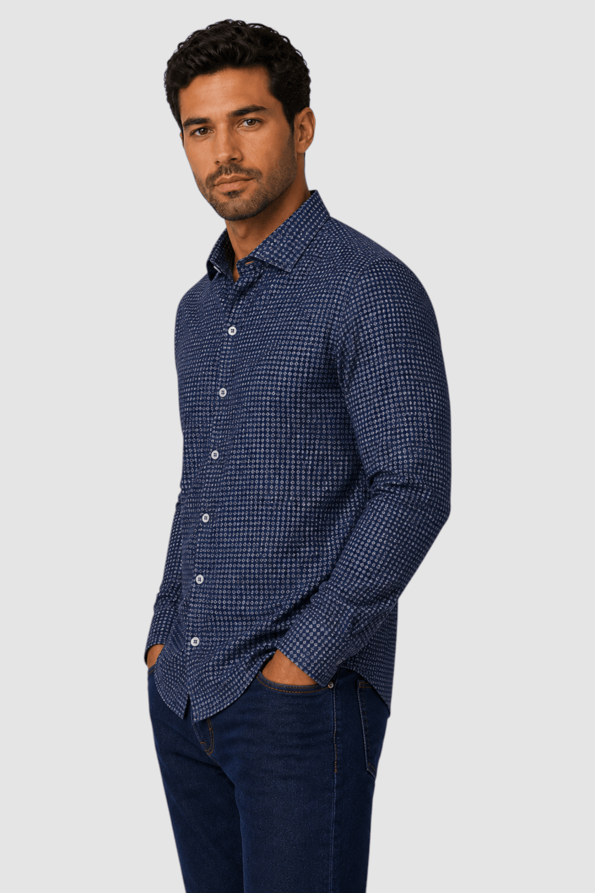 Maddox Tile Geometric Shirt