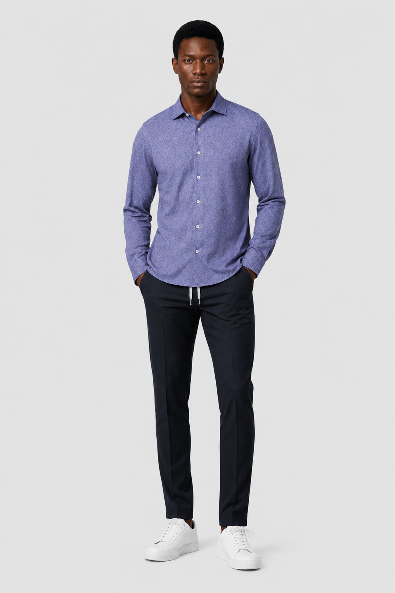 Quinn Textured Print Shirt