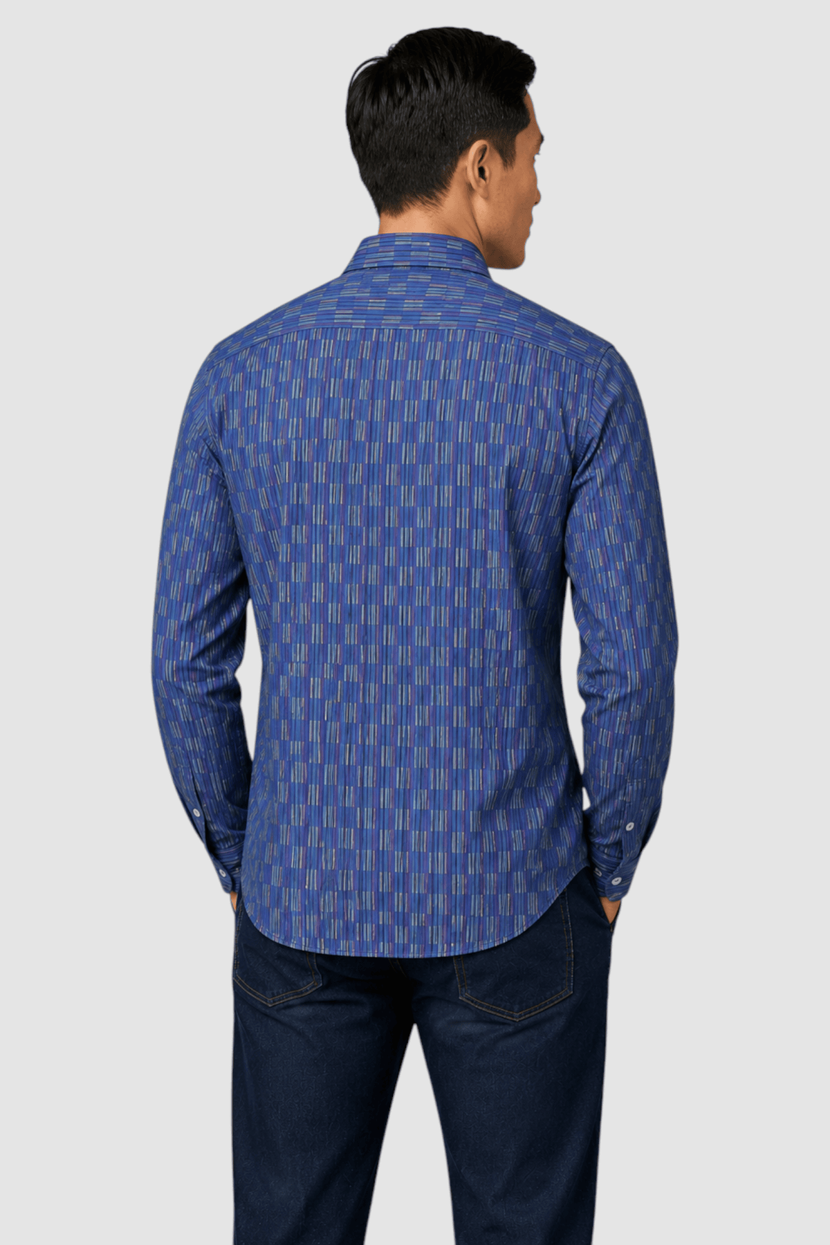 Silas Jacquard Solid Poplin Shirt