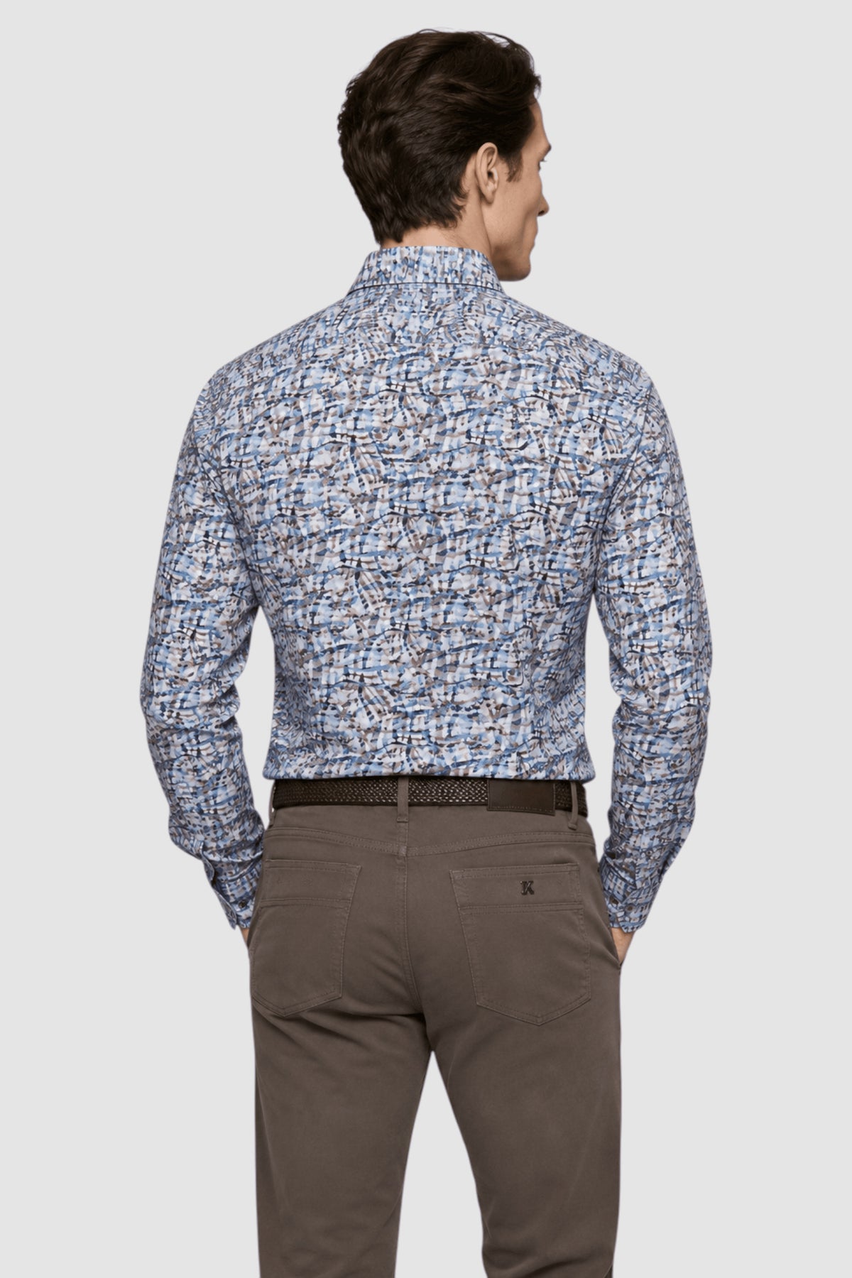 Griffin Abstract Multi-Print Shirt