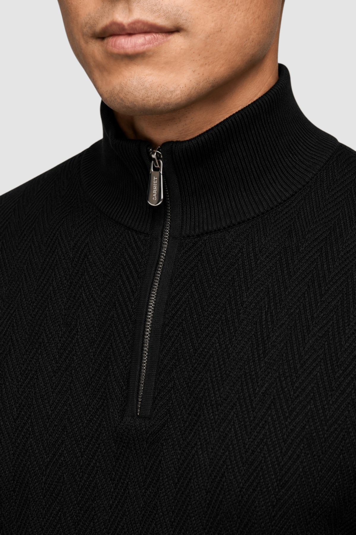 Ulysses Zip Mock Neck Sweater