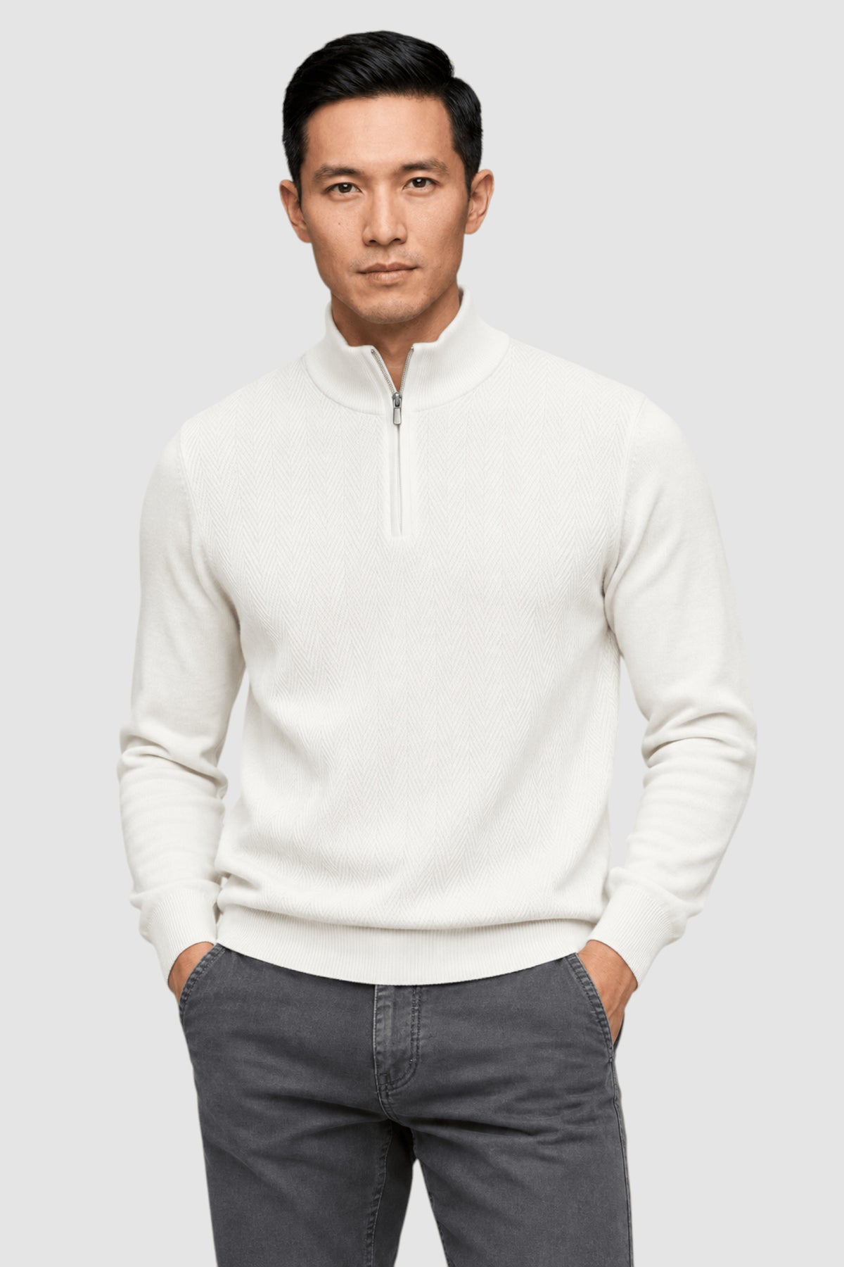 Ulysses Zip Mock Neck Sweater