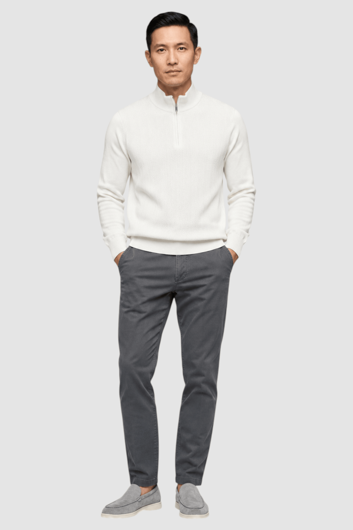 Ulysses Zip Mock Neck Sweater