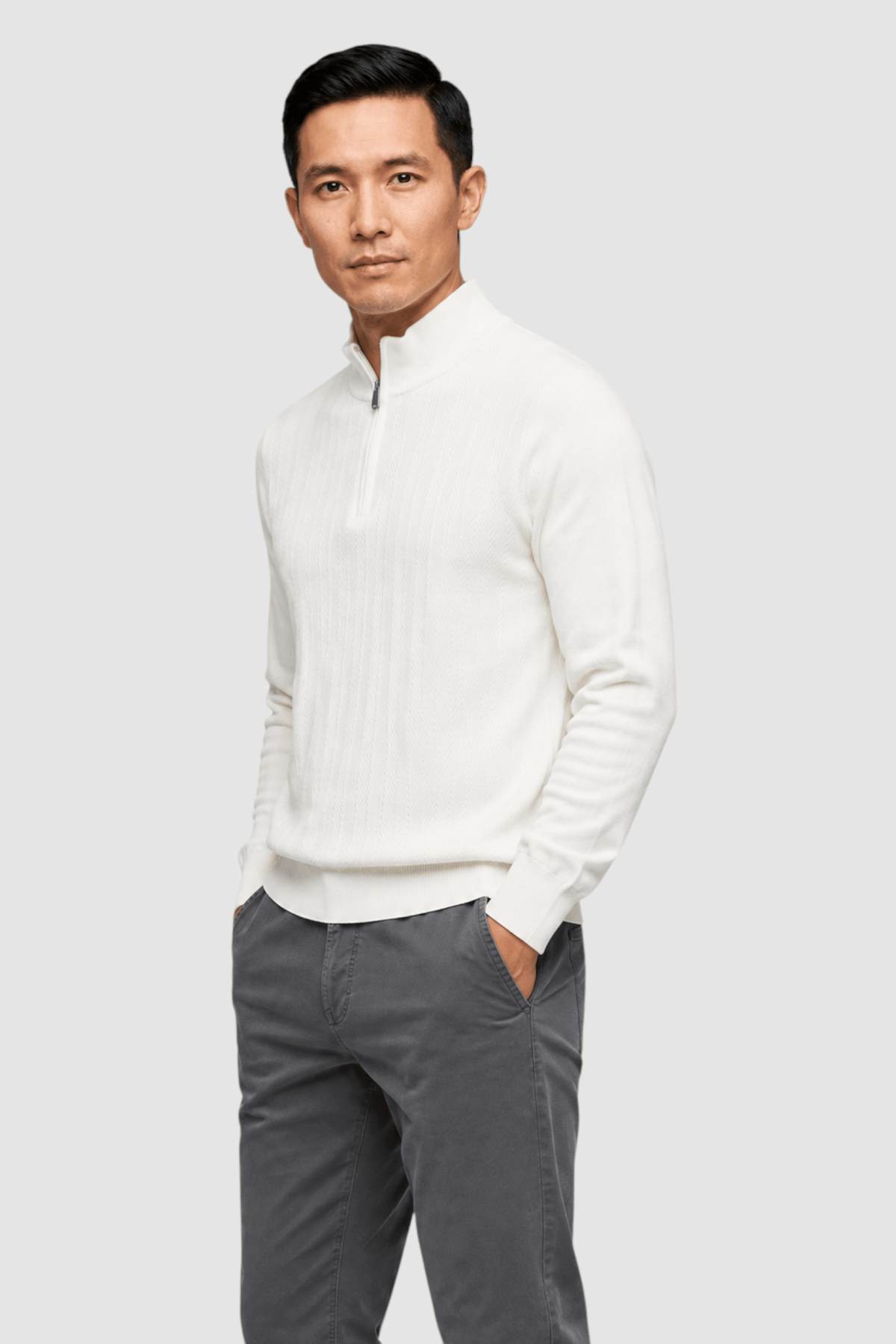 Ulysses Zip Mock Neck Sweater