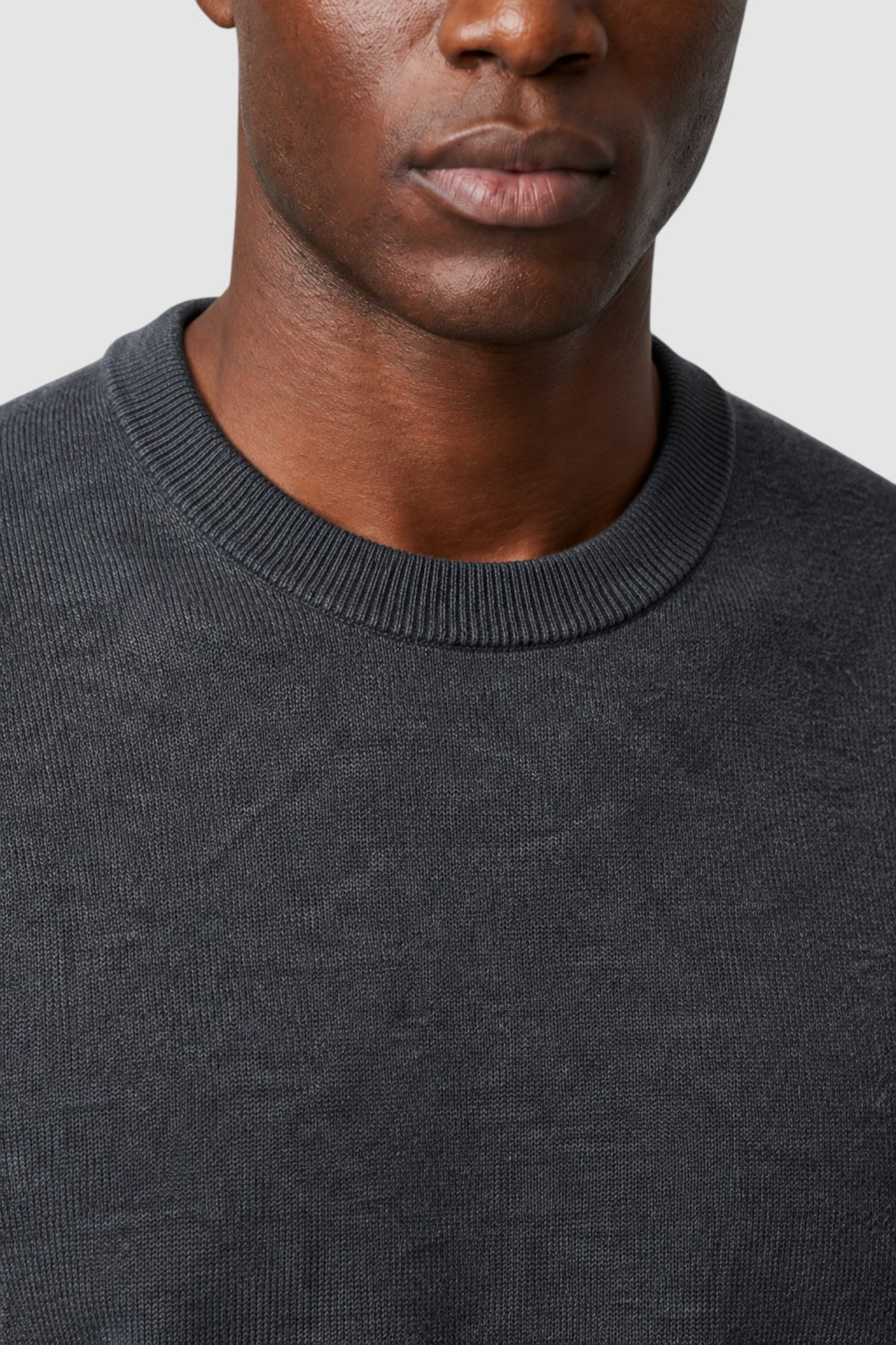 Merino Wool Solid Crew Neck Sweater