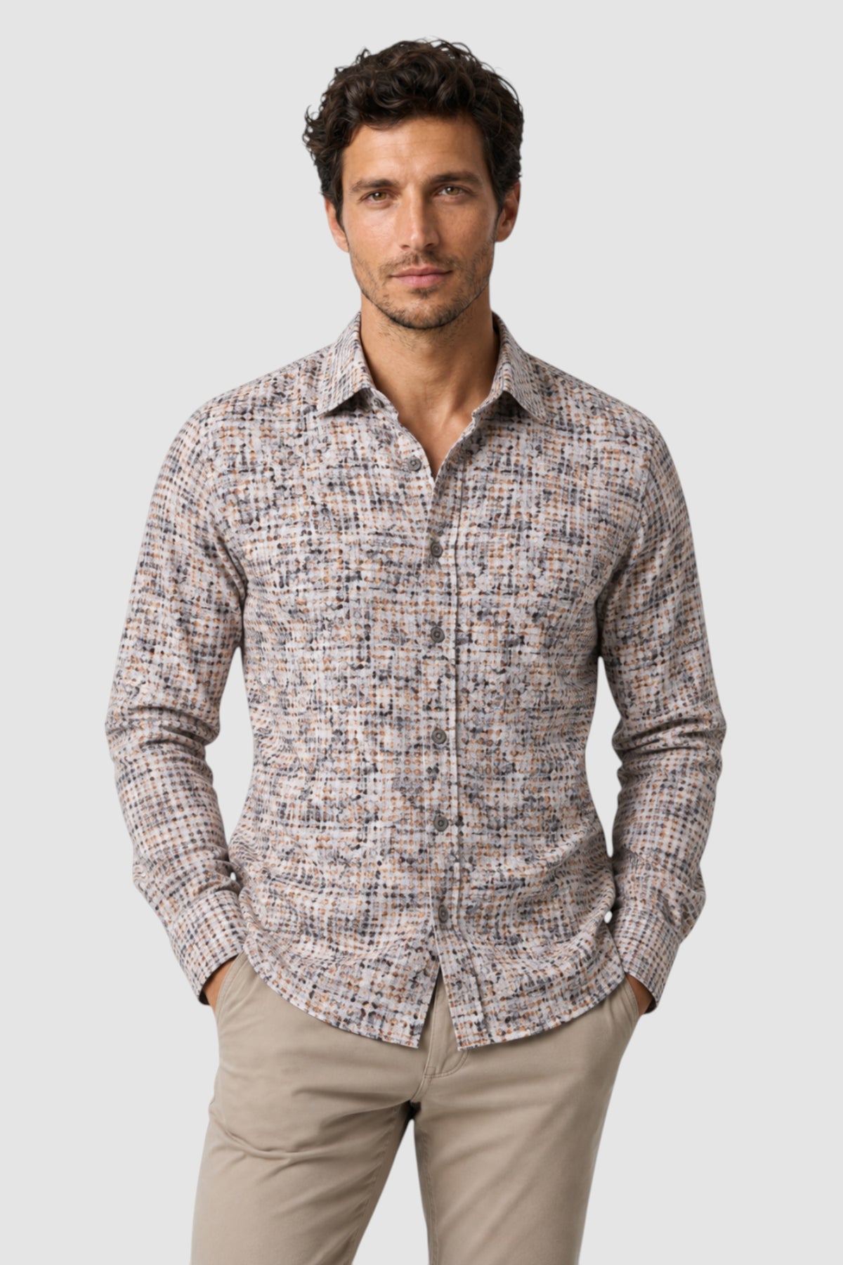 Simon Tonal Paisley Print Shirt