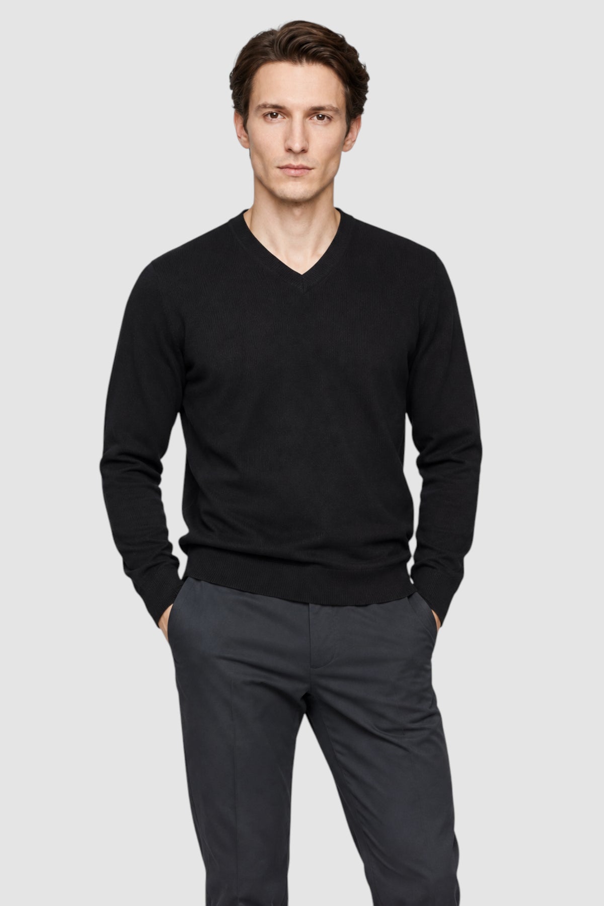 Everett Fine-Knit Crewneck Sweater