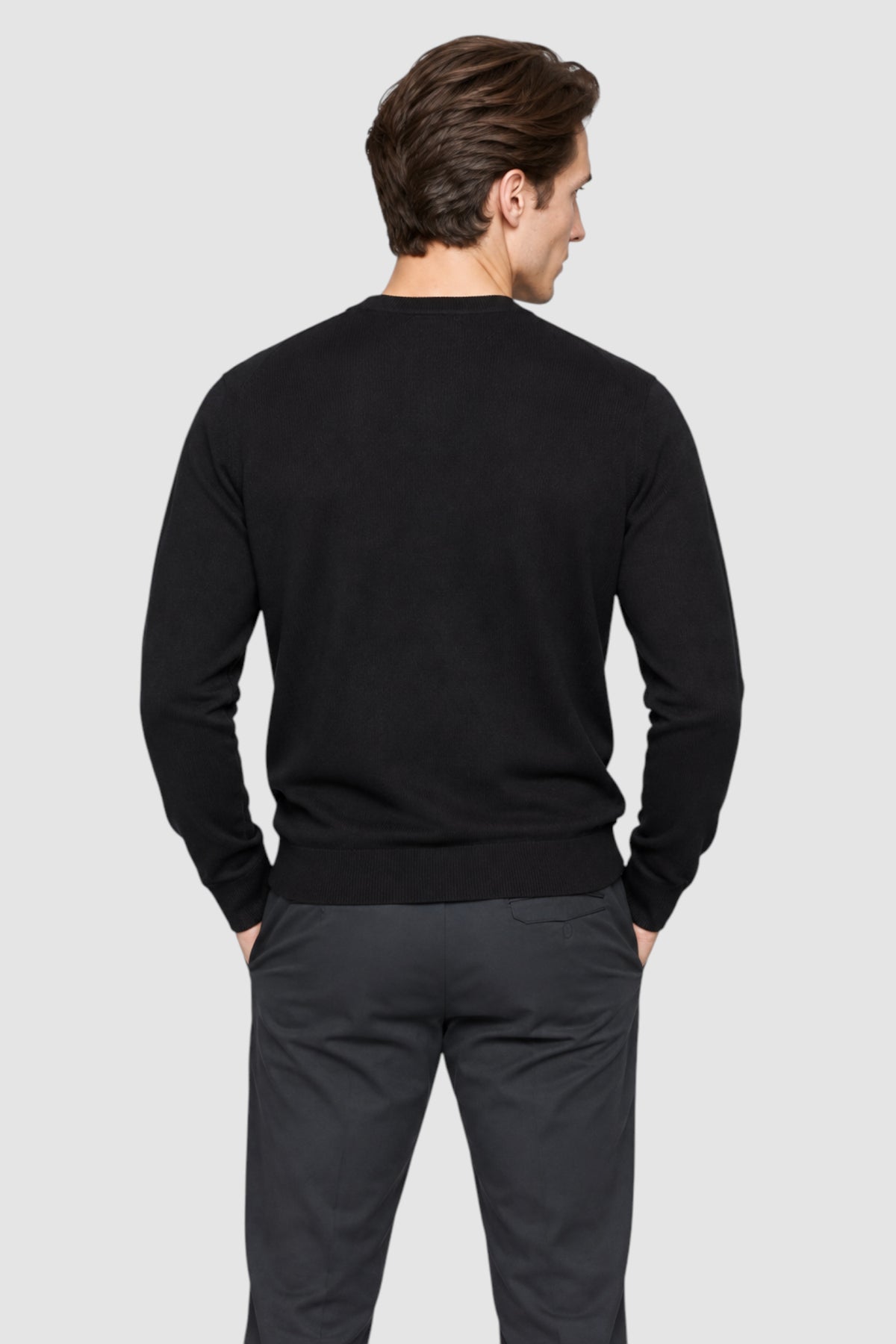 Everett Fine-Knit Crewneck Sweater