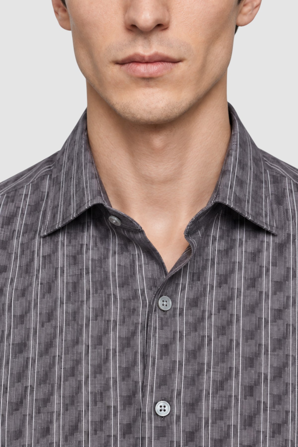 Lennon Satin Weave Print Shirt