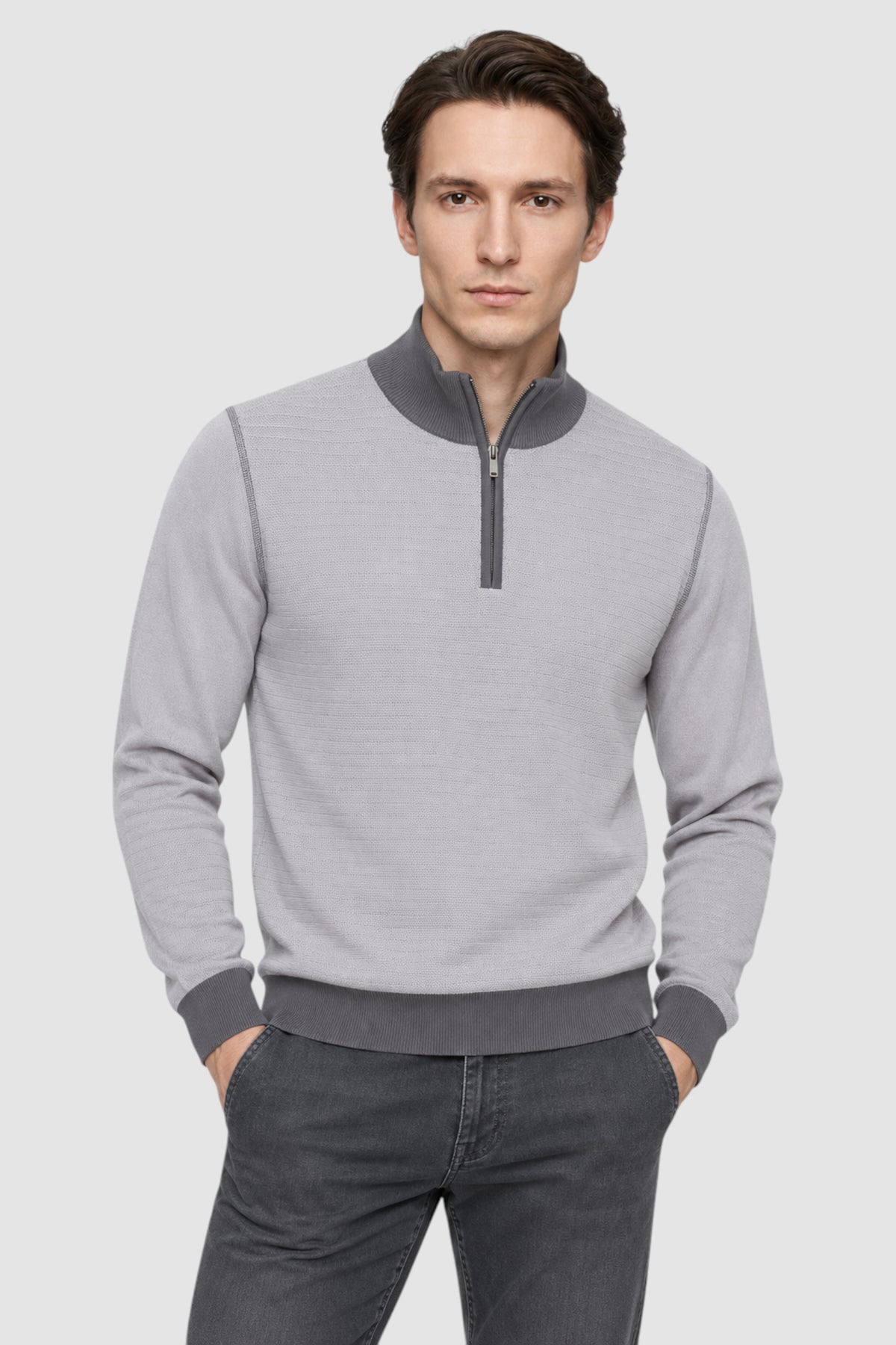 Verona Textured Half-Zip