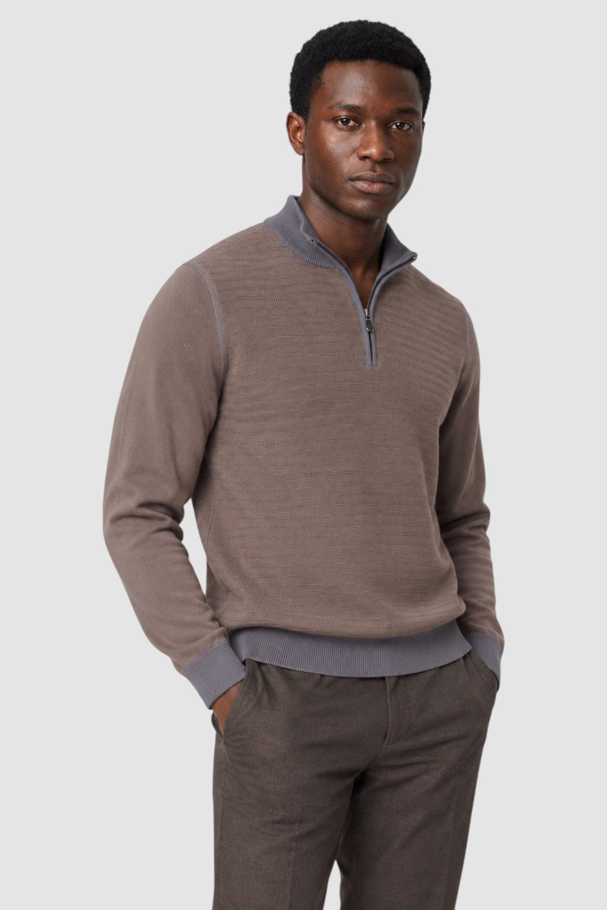 Verona Textured Half-Zip