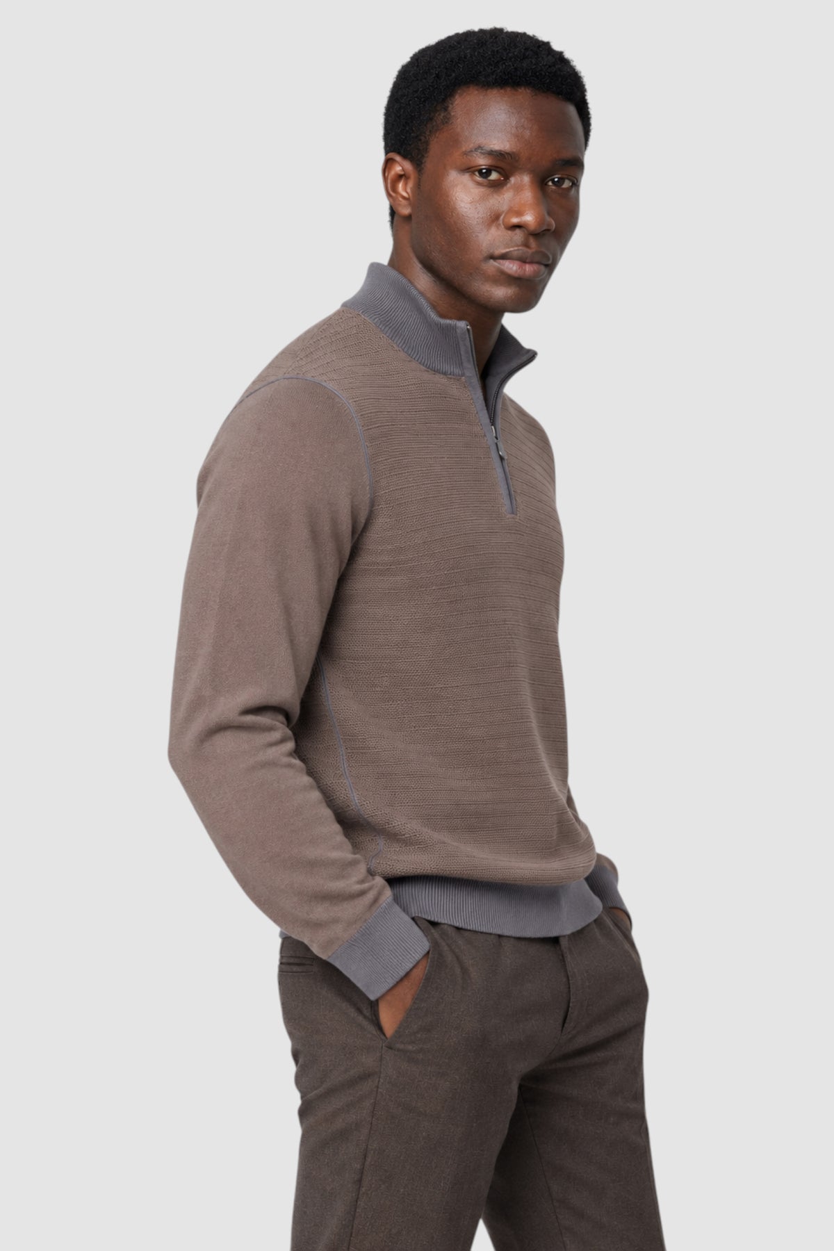 Verona Textured Half-Zip