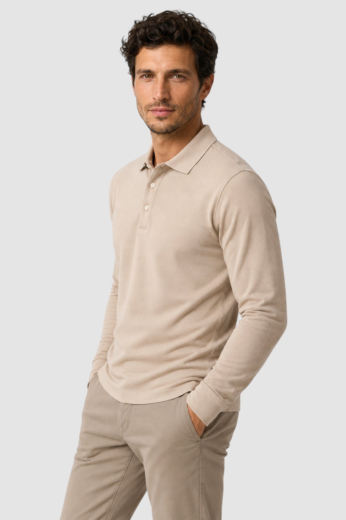 SetaTouch Essential Cotton Long Sleeve Polo