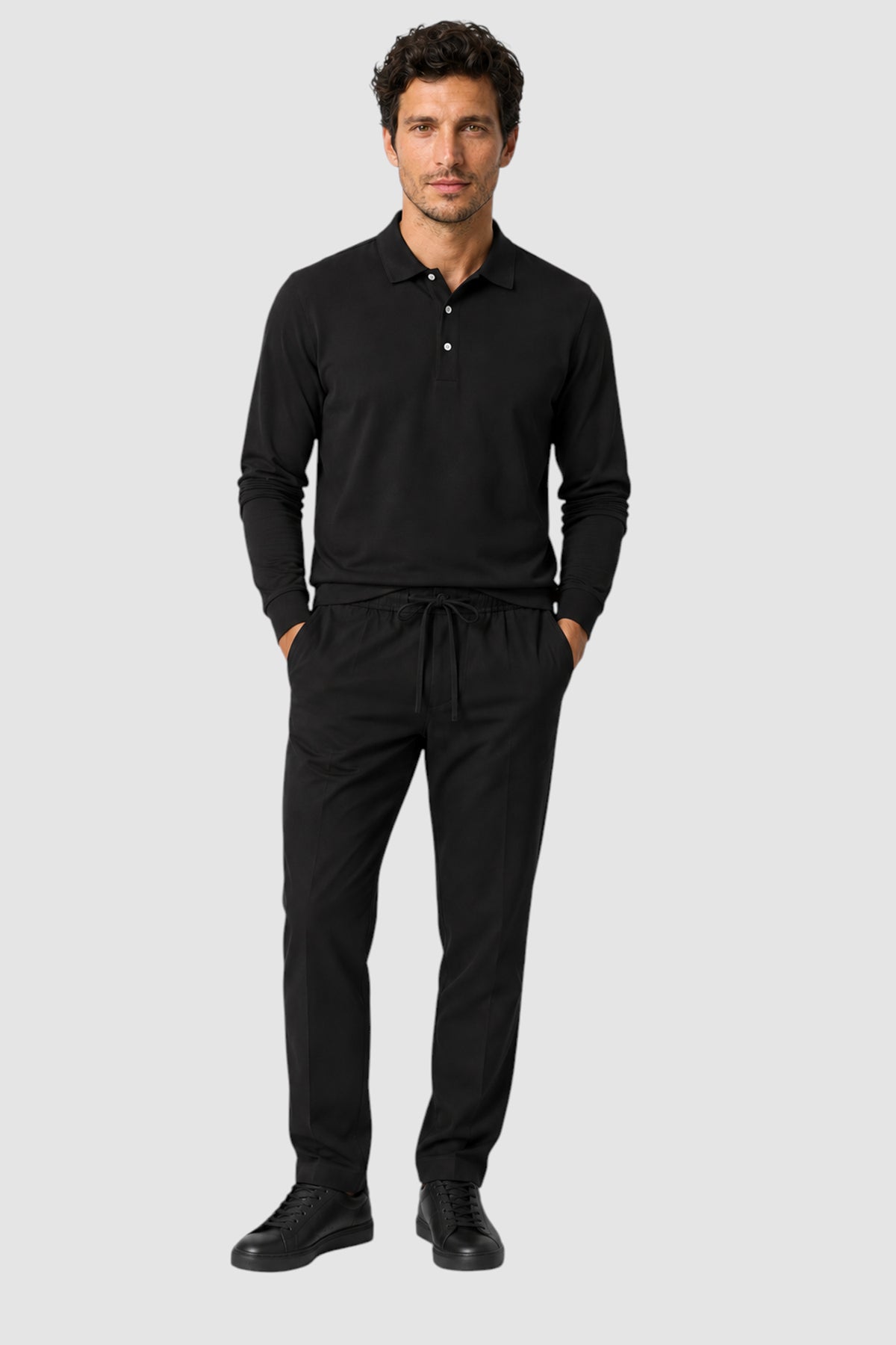 SetaTouch Essential Cotton Long Sleeve Polo