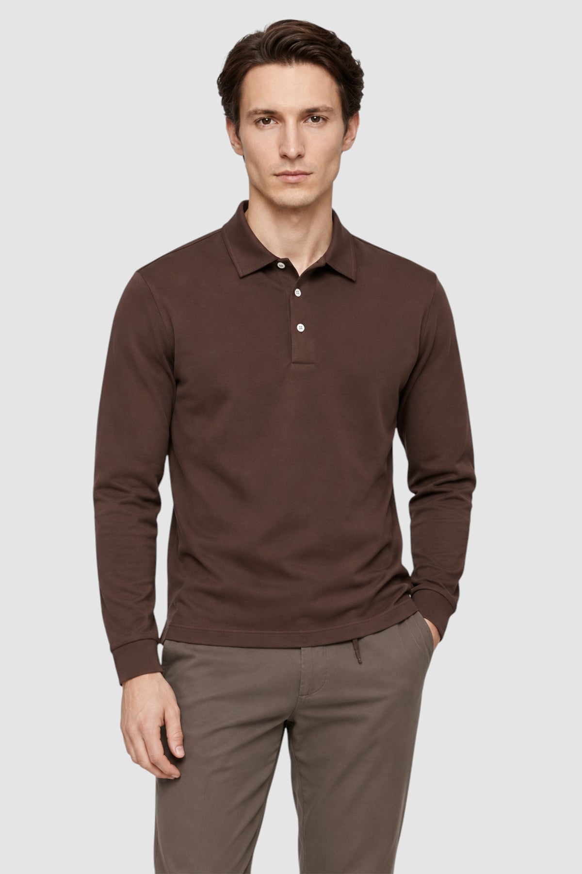 SetaTouch Essential Cotton Long Sleeve Polo