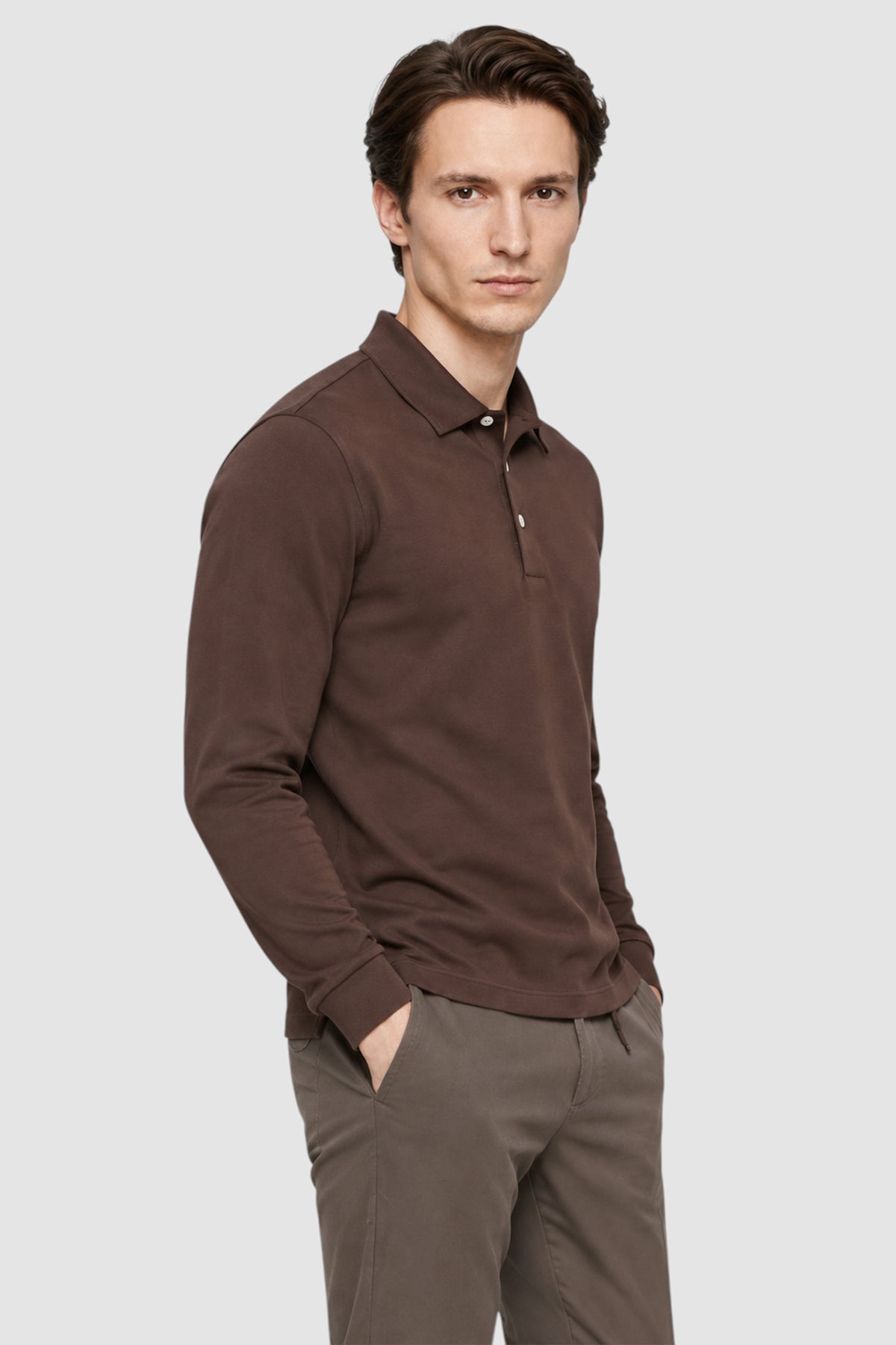 SetaTouch Essential Cotton Long Sleeve Polo