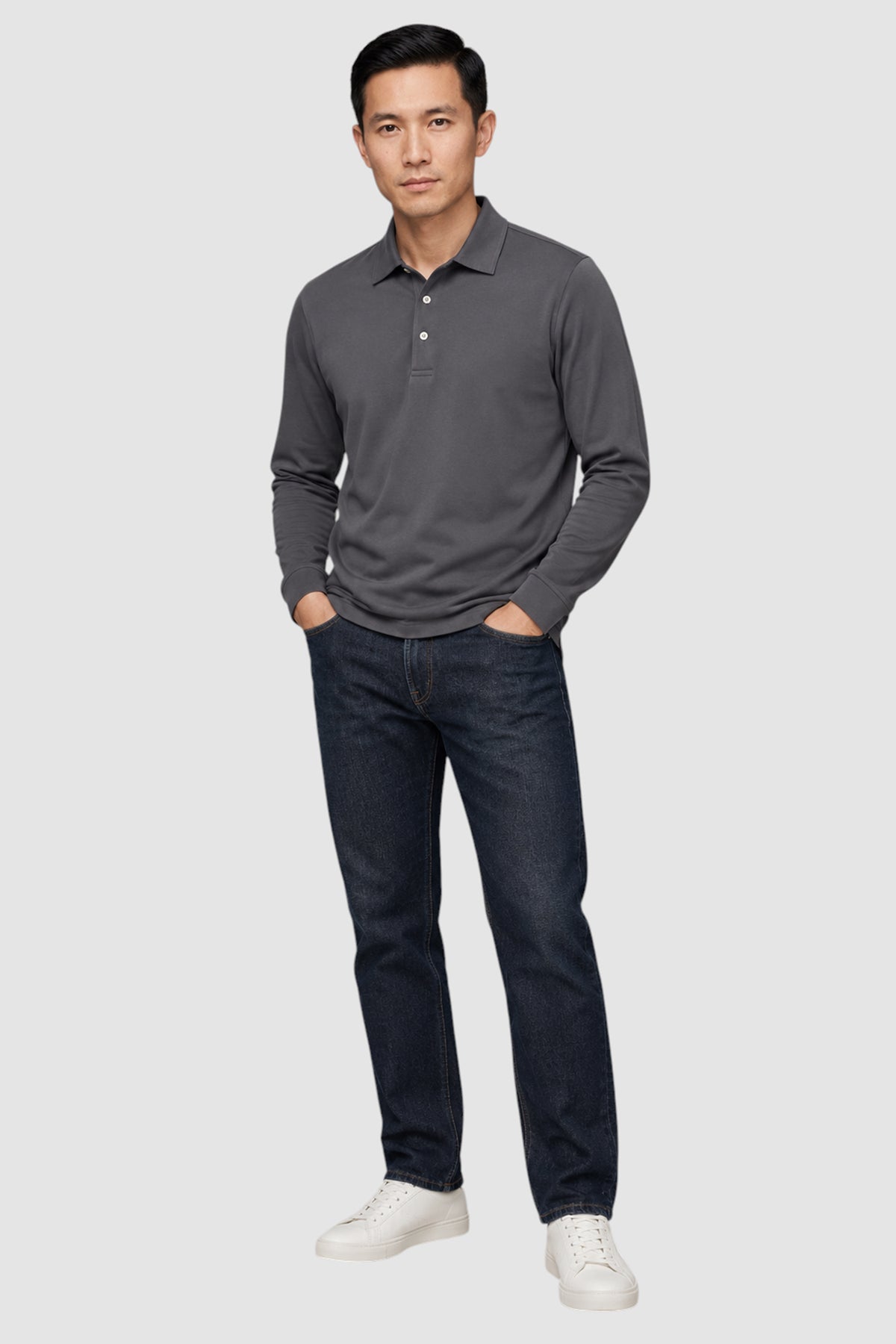 SetaTouch Essential Cotton Long Sleeve Polo