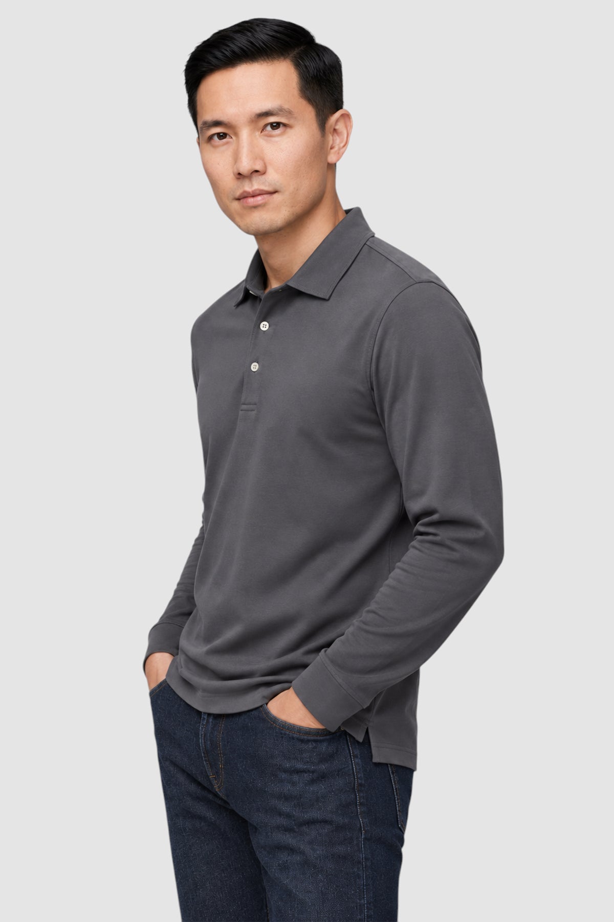 SetaTouch Essential Cotton Long Sleeve Polo