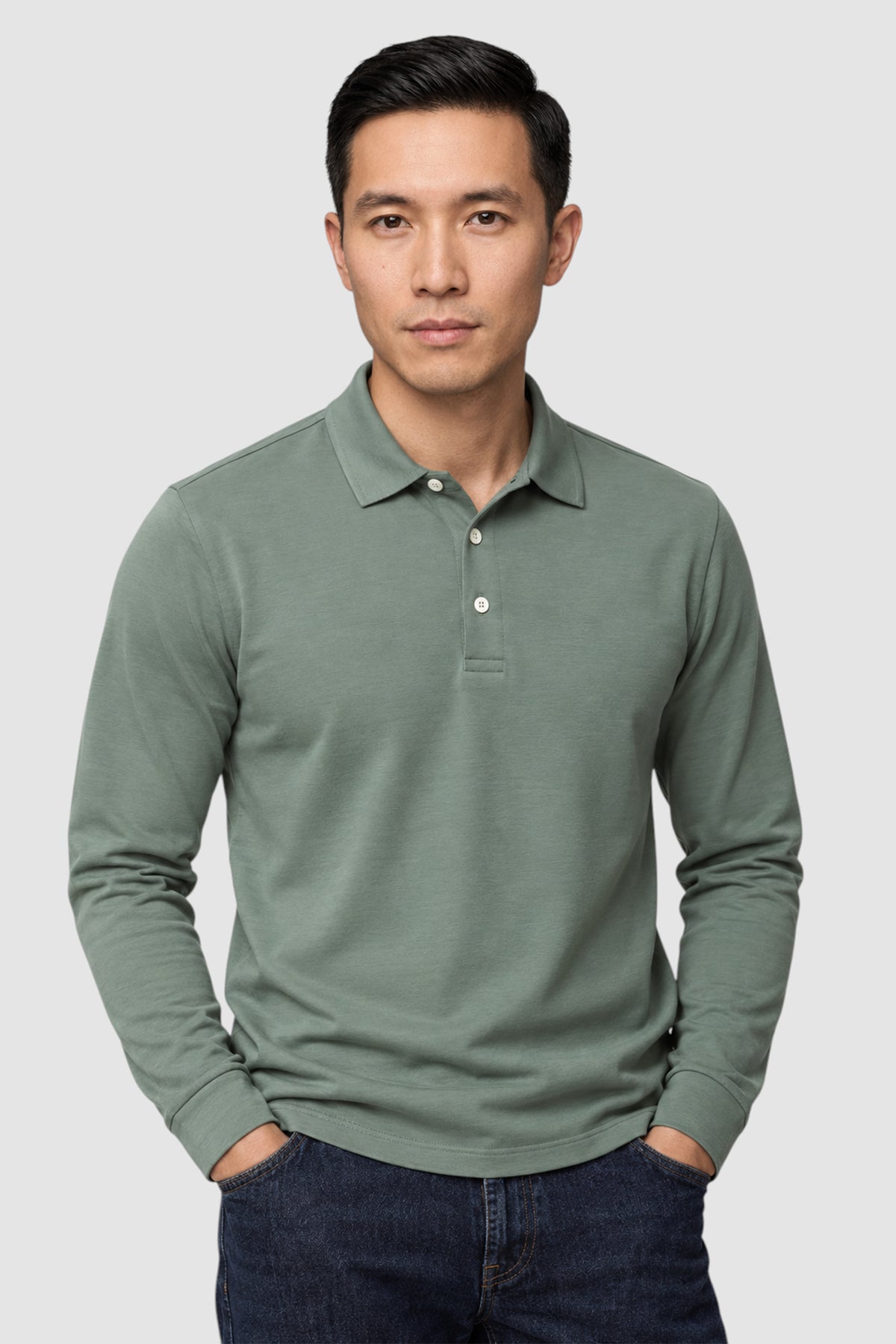SetaTouch Essential Cotton Long Sleeve Polo