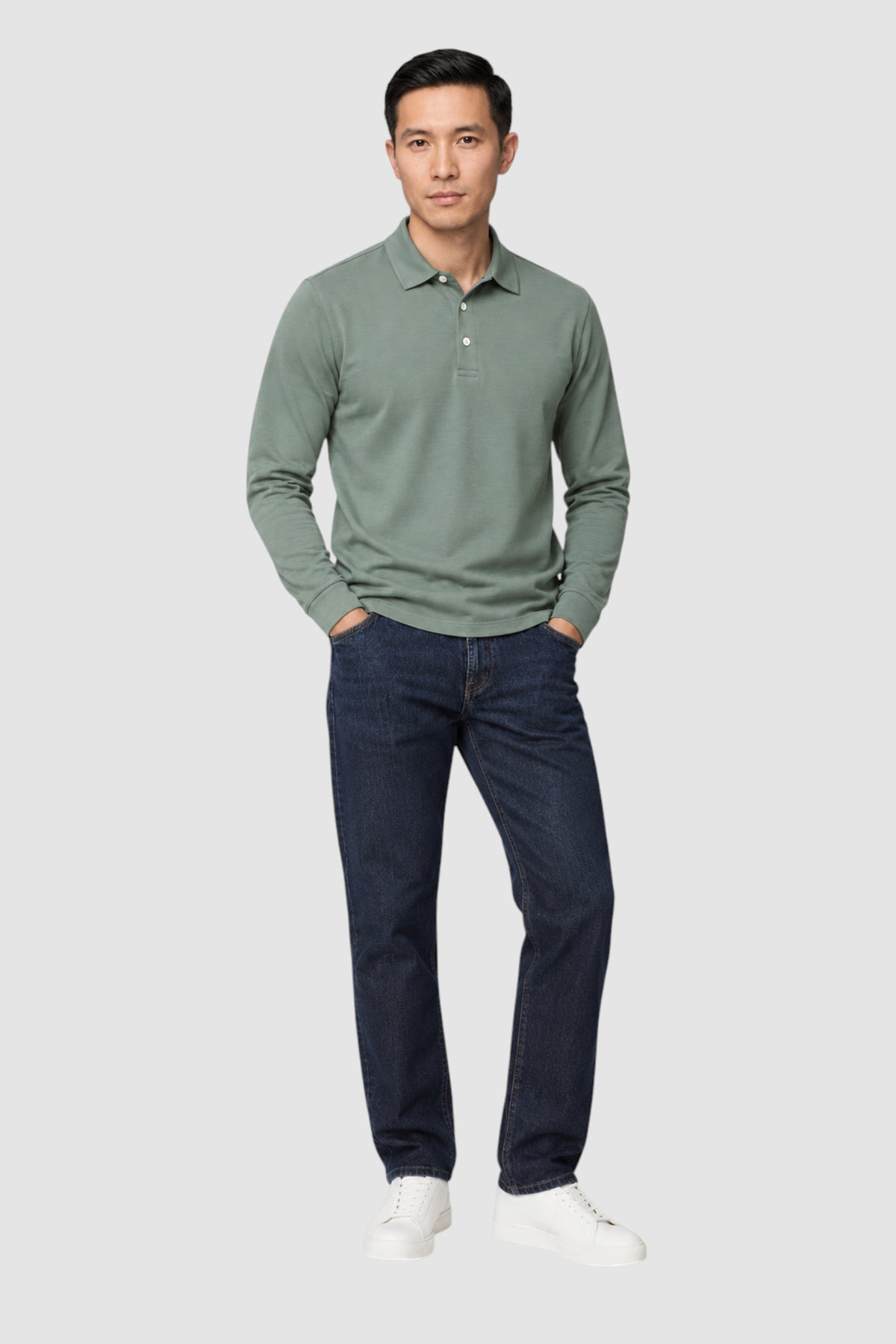 SetaTouch Essential Cotton Long Sleeve Polo