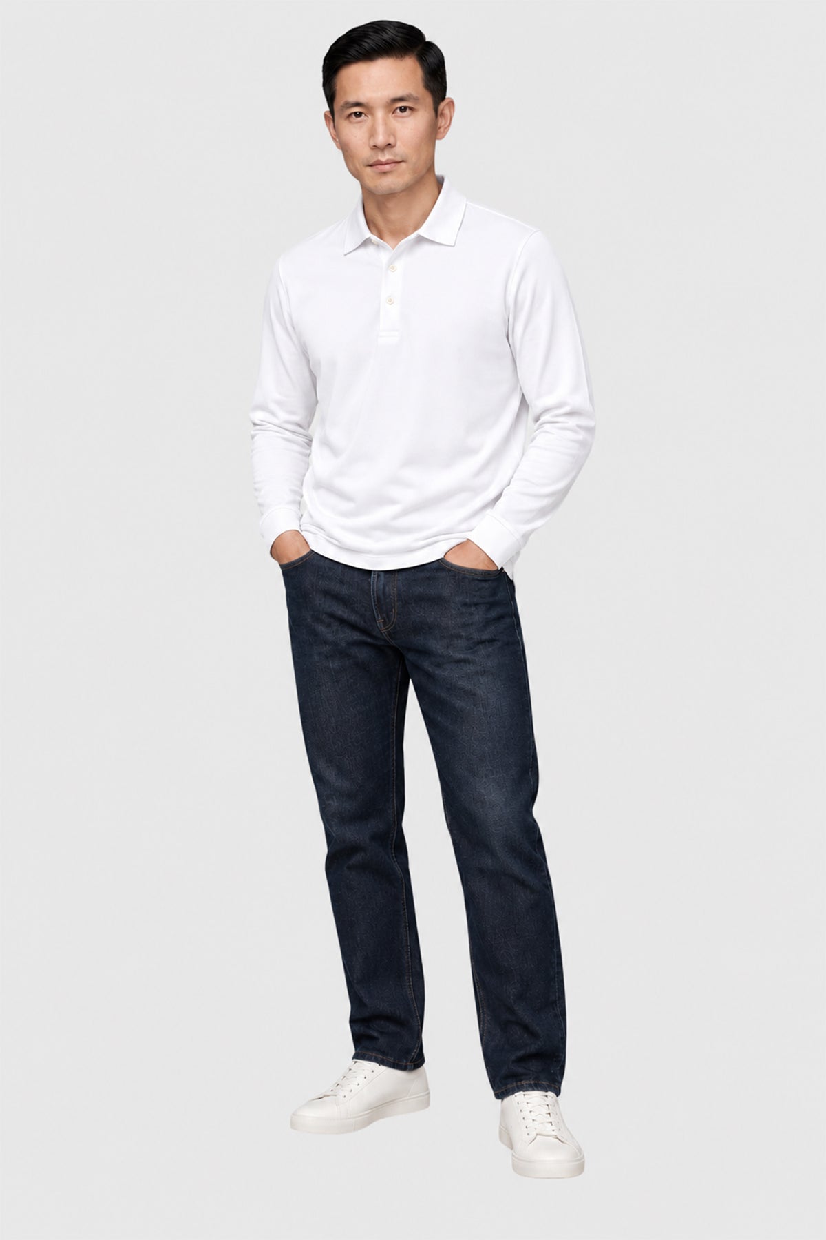 SetaTouch Essential Cotton Long Sleeve Polo