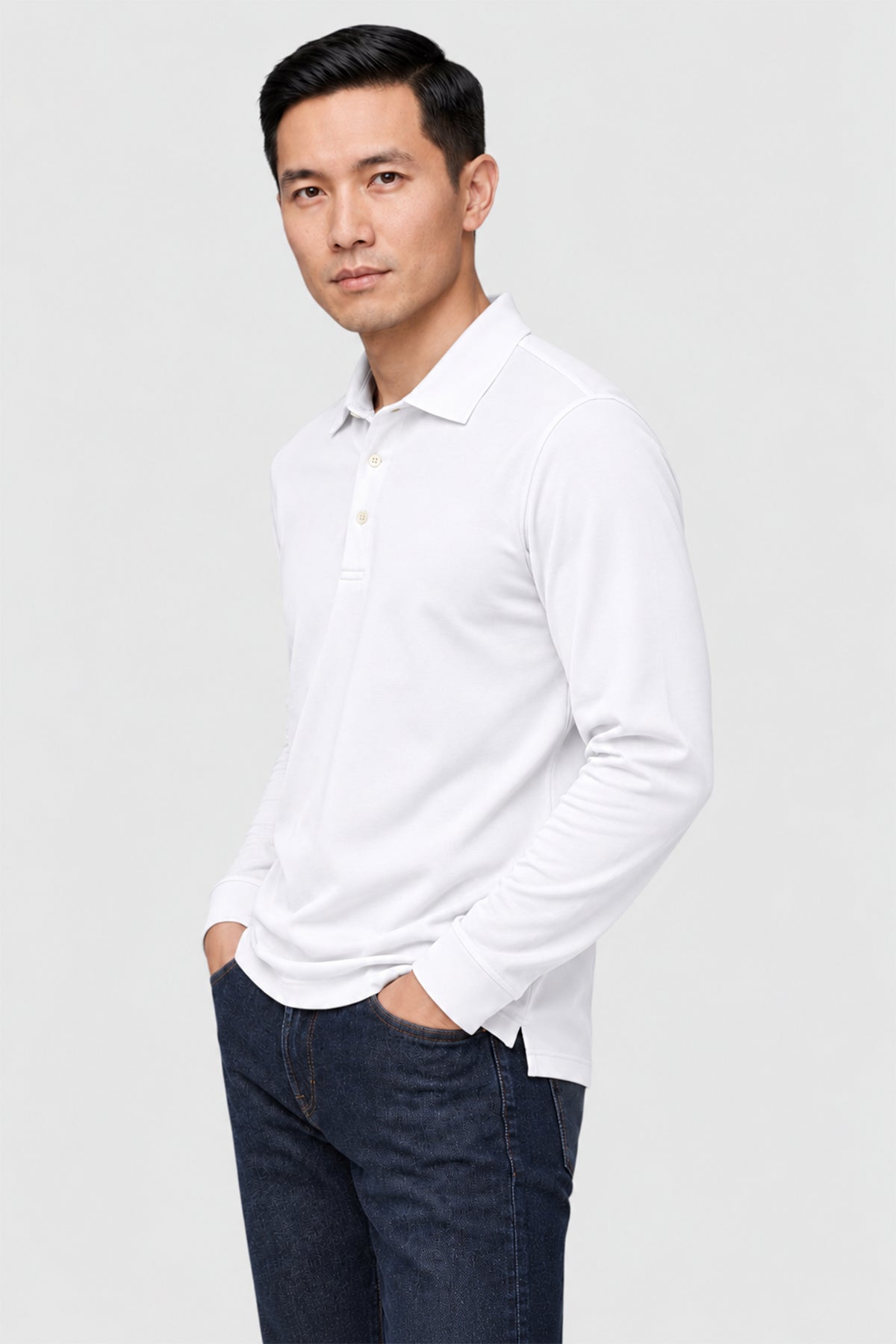 SetaTouch Essential Cotton Long Sleeve Polo