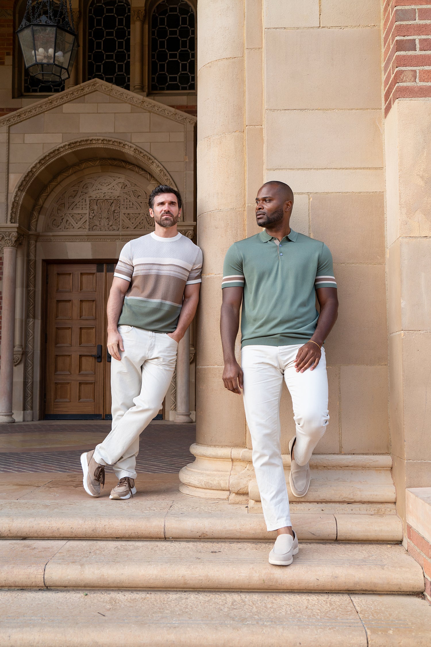 Stripe Sleeve Polo