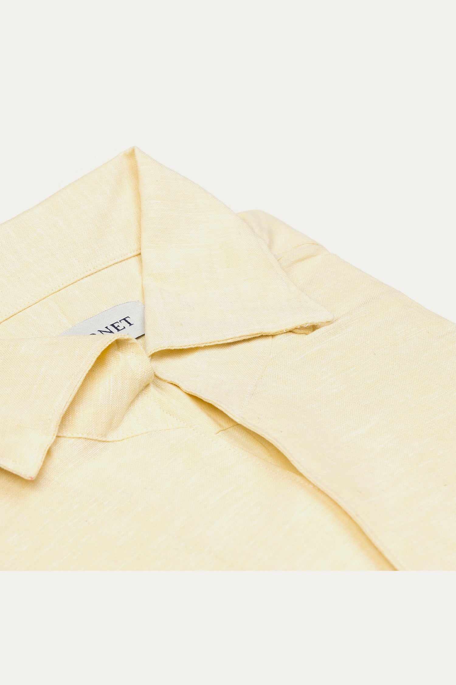 Roll Up Collar Linen Blend Shirt