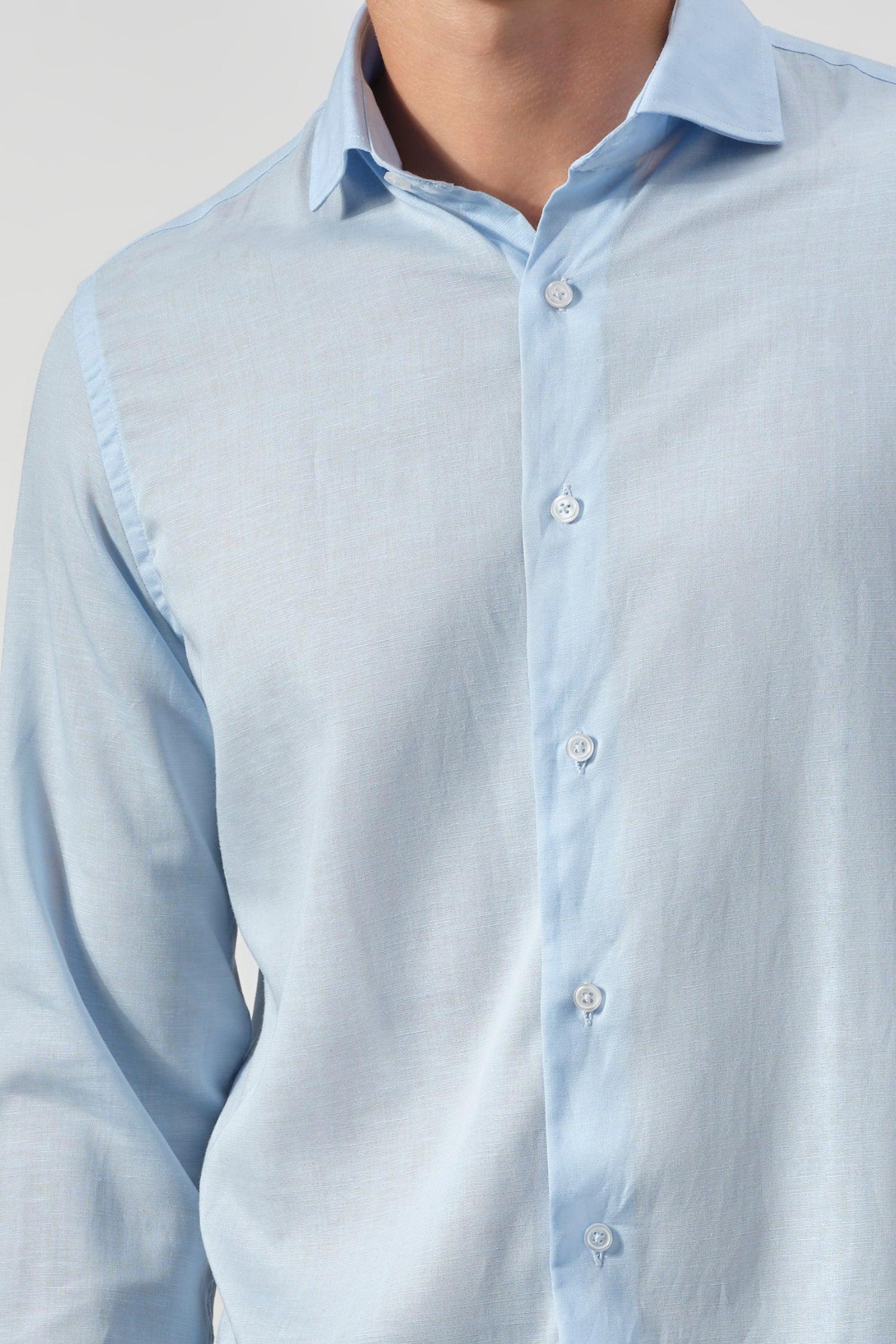 Tencel Linen Long Sleeve Solid Shirts