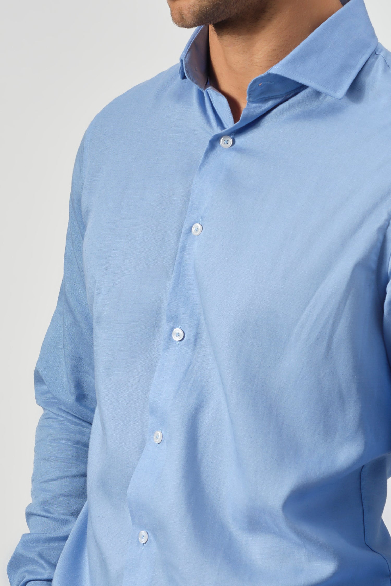 Tencel Linen Long Sleeve Solid Shirts