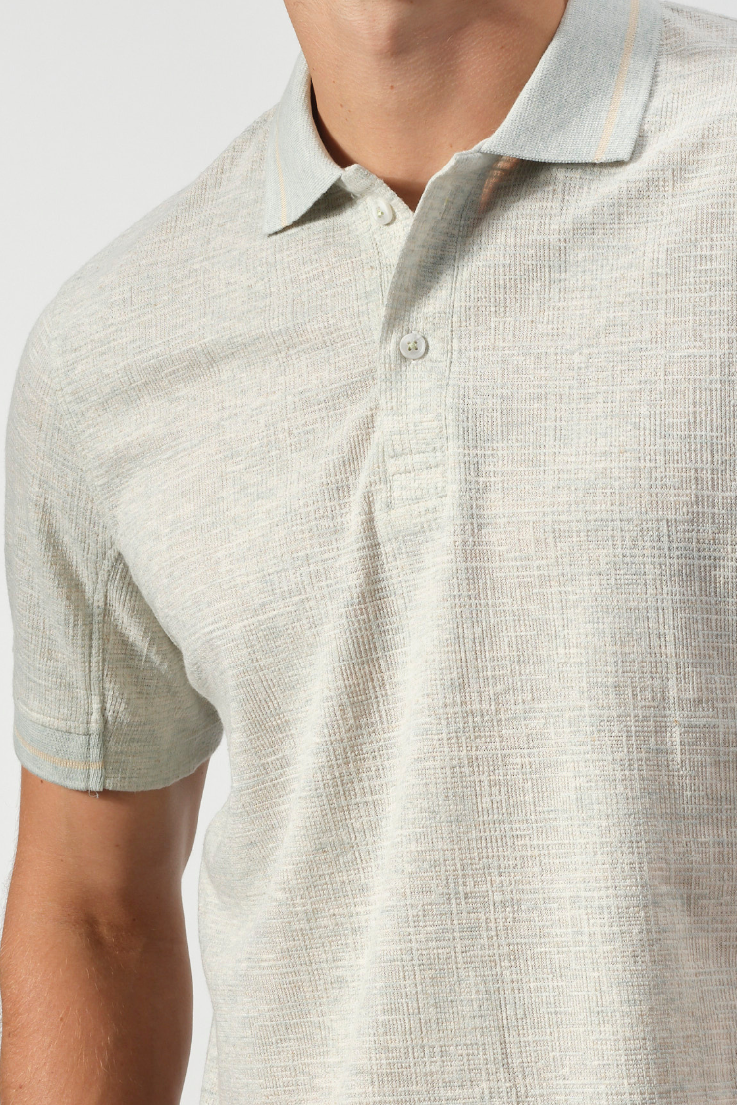 The Textured Linen-Blend Polo
