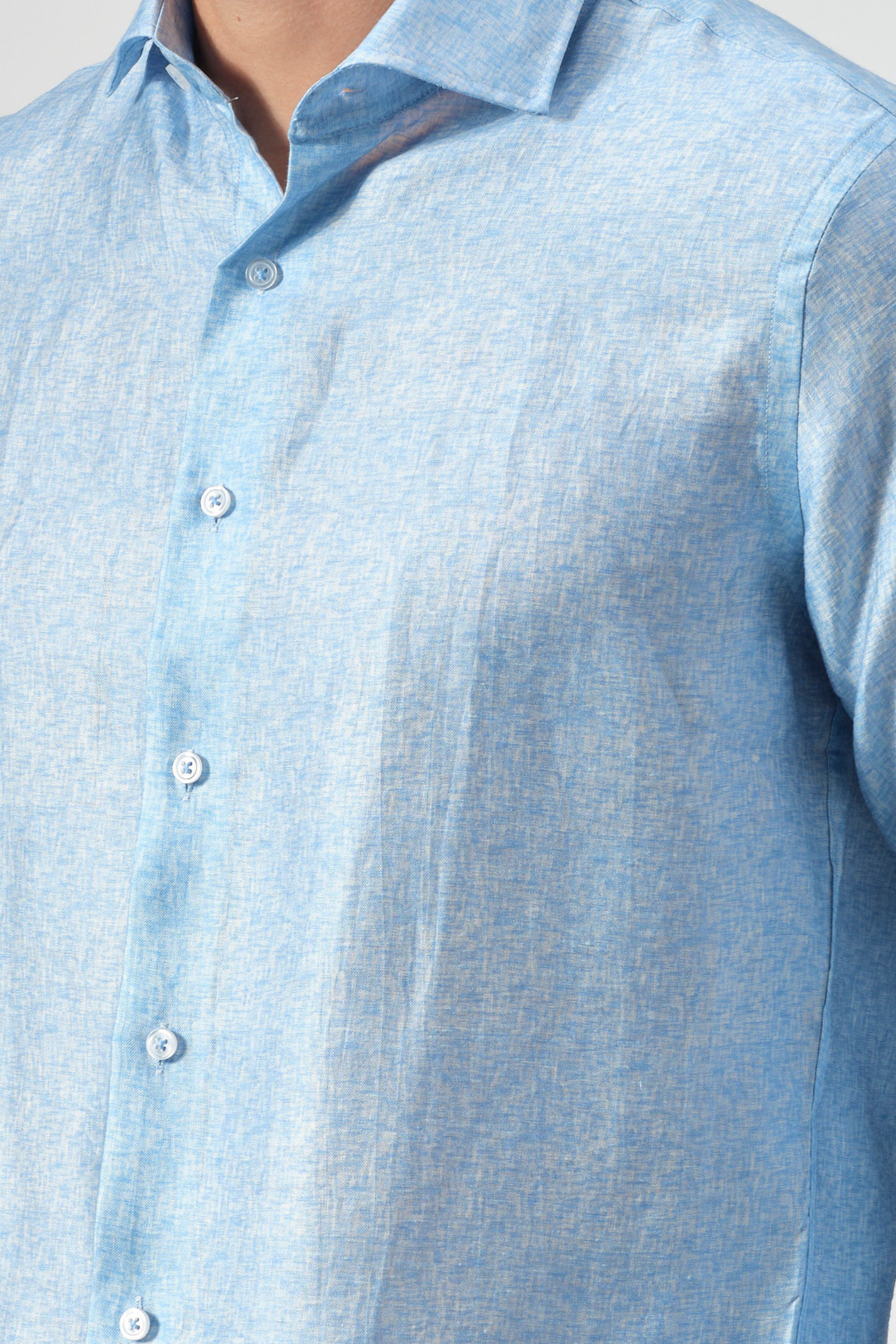 Melange Linen-Lyocell Shirt