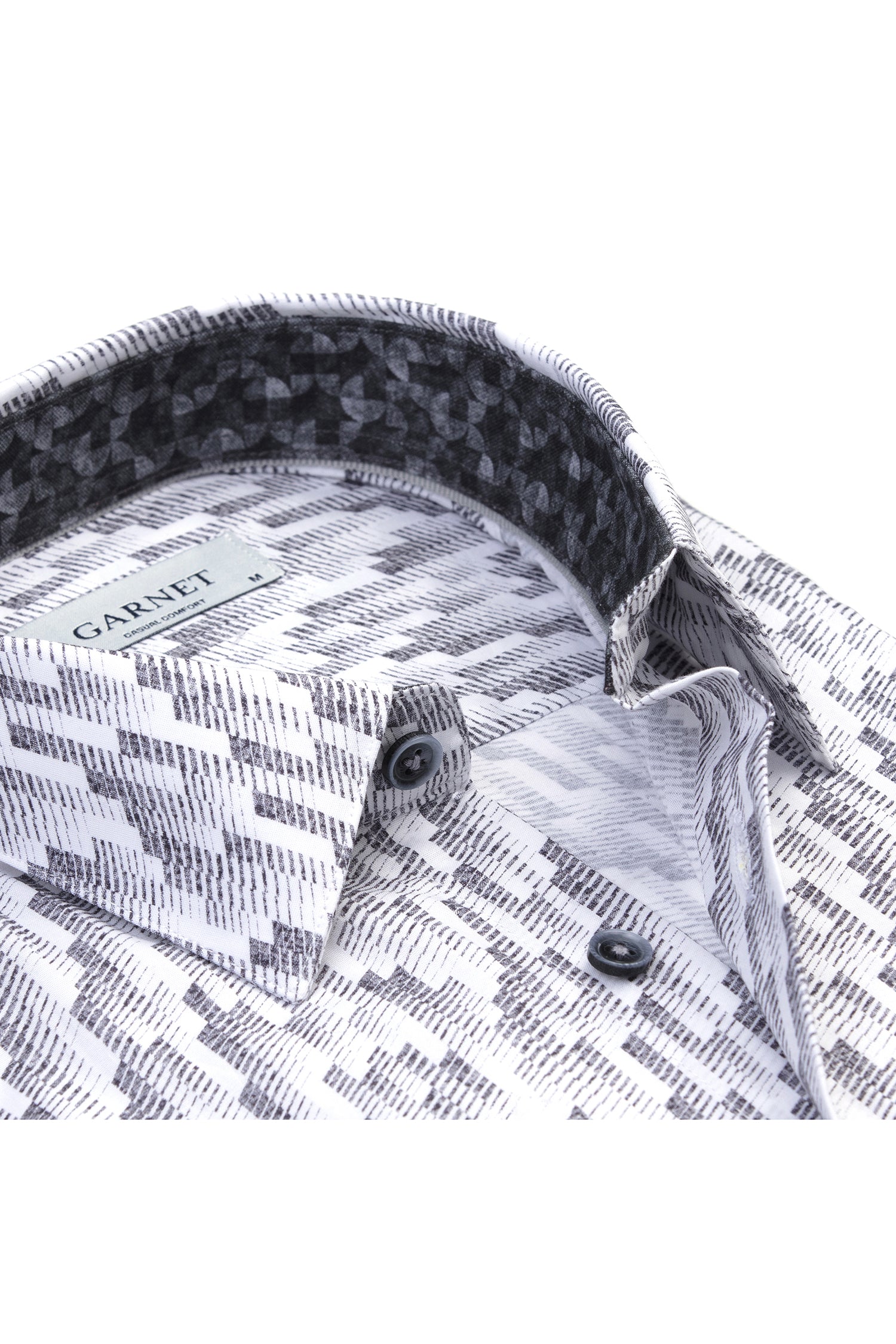 Stairline Print Stretch Shirt