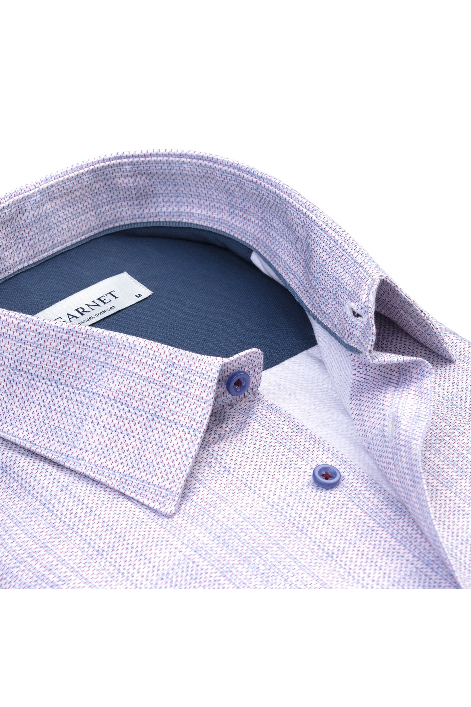 Brushstroke Print Stretch Cotton Shirt