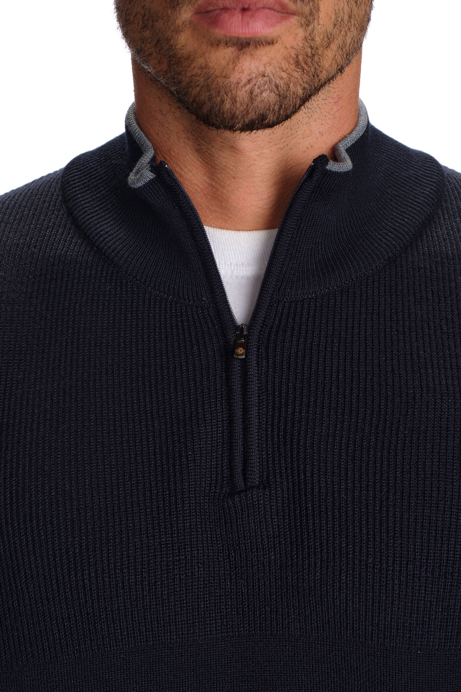 Quarter Zip Wool Sweater