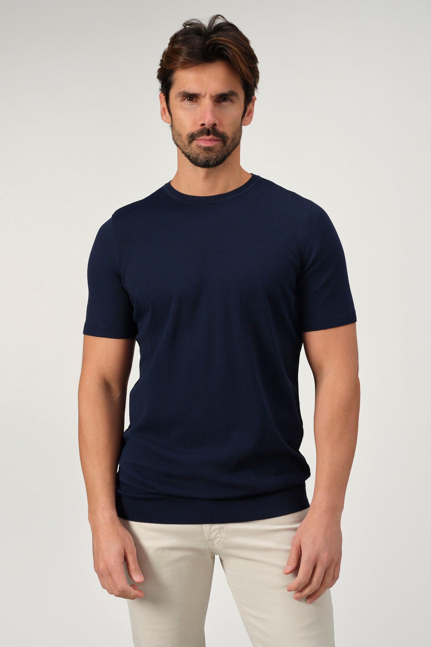 Solid Crew Neck Sweater