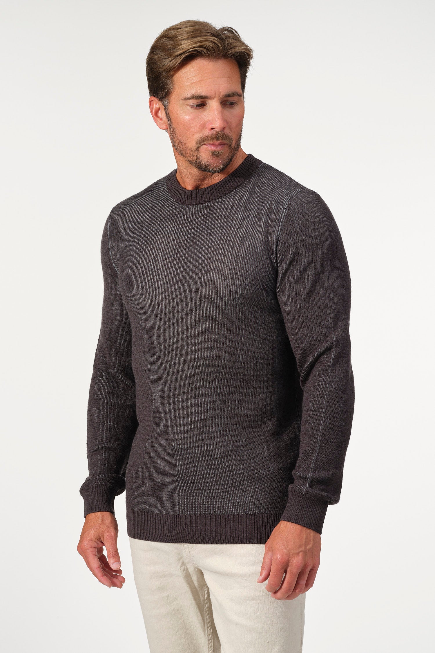 Parma Elbow-Patch Crewneck