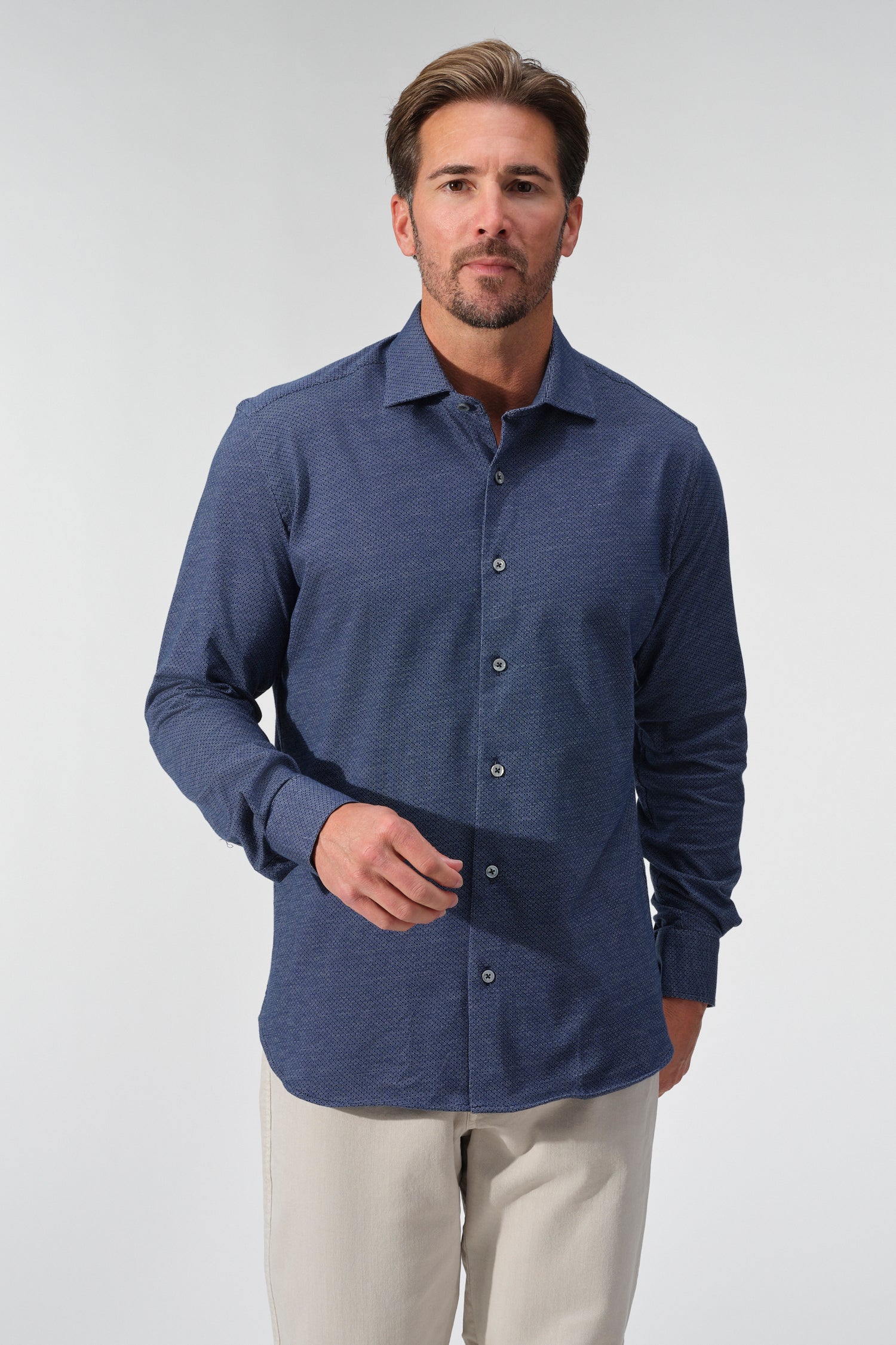 Mini Jacquard Dynamic Comfort Shirt