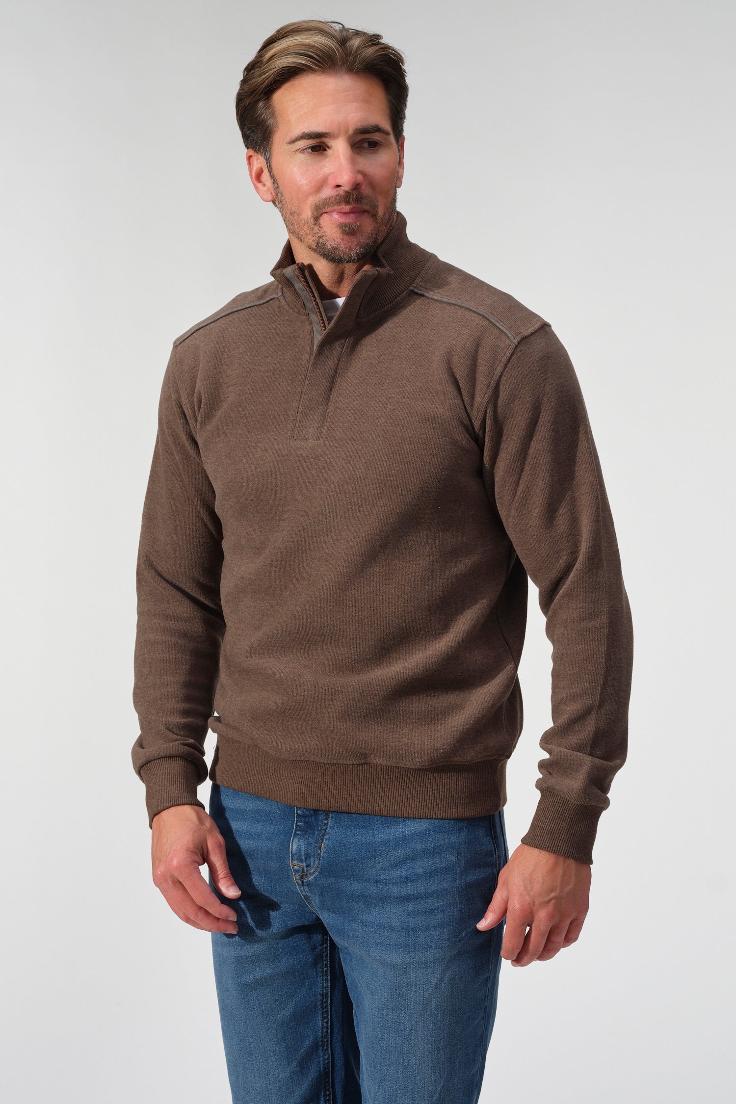 Quarter-Zip Knit Pullover