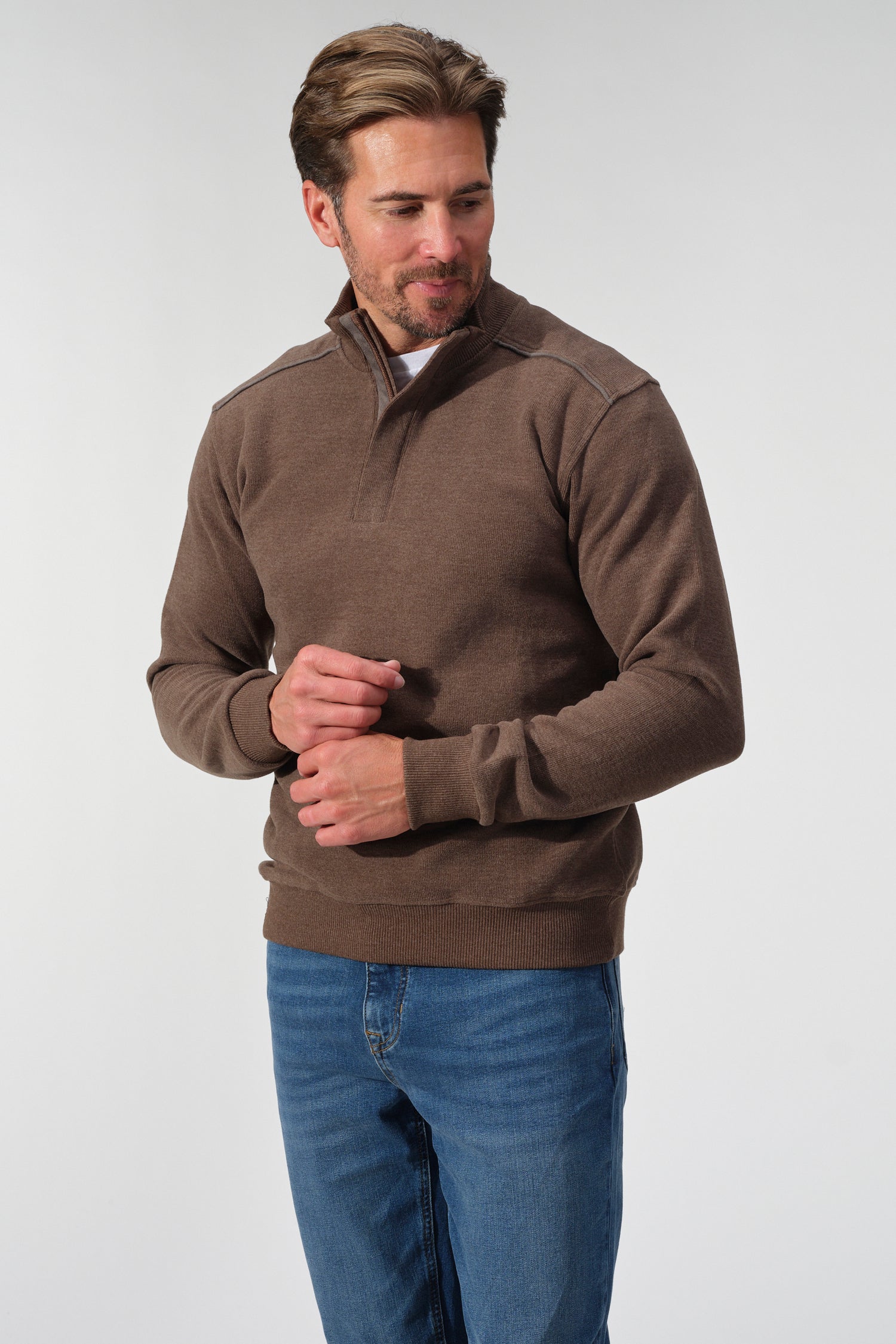 Quarter-Zip Knit Pullover