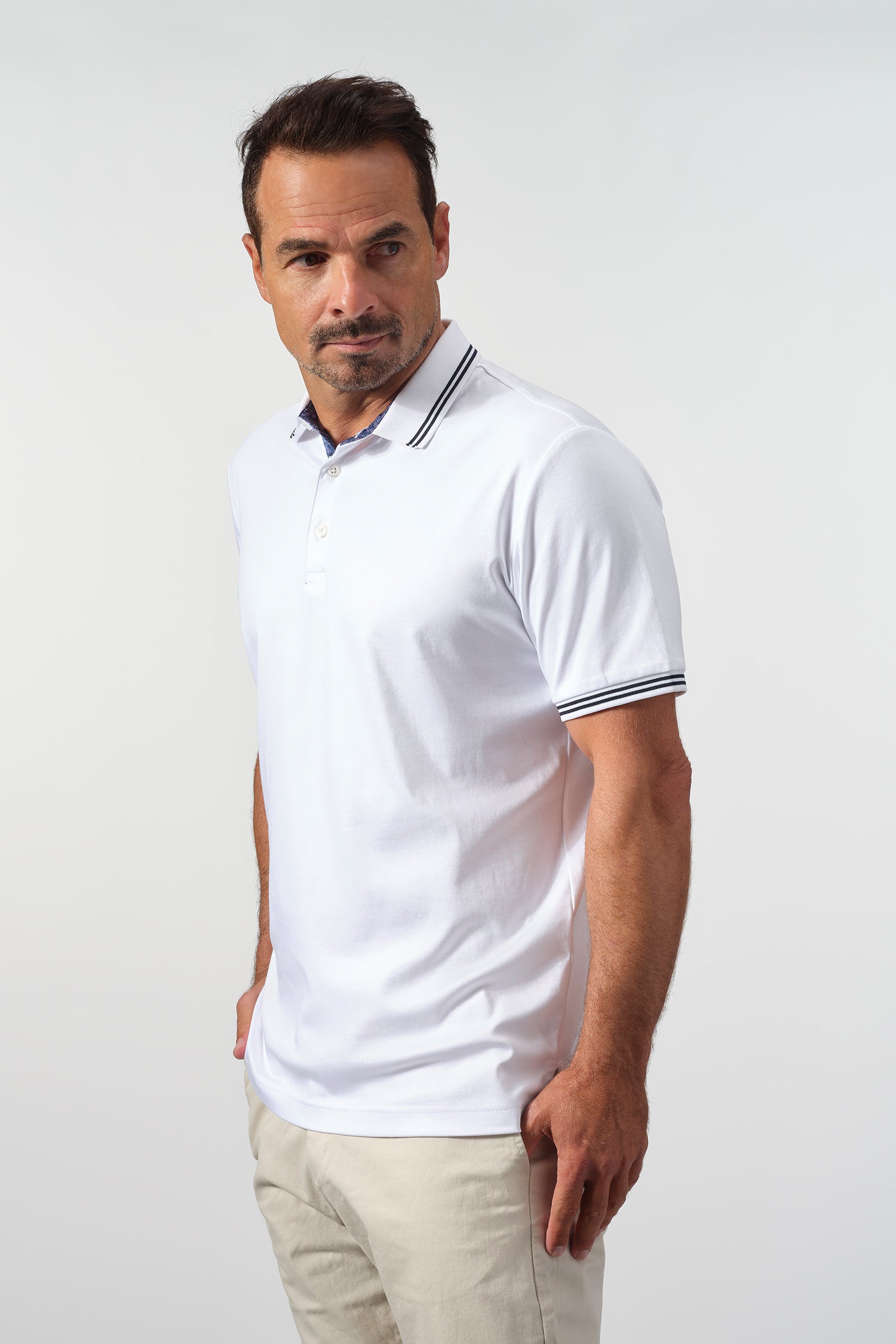 SetaTouch Contrast Trim Polo