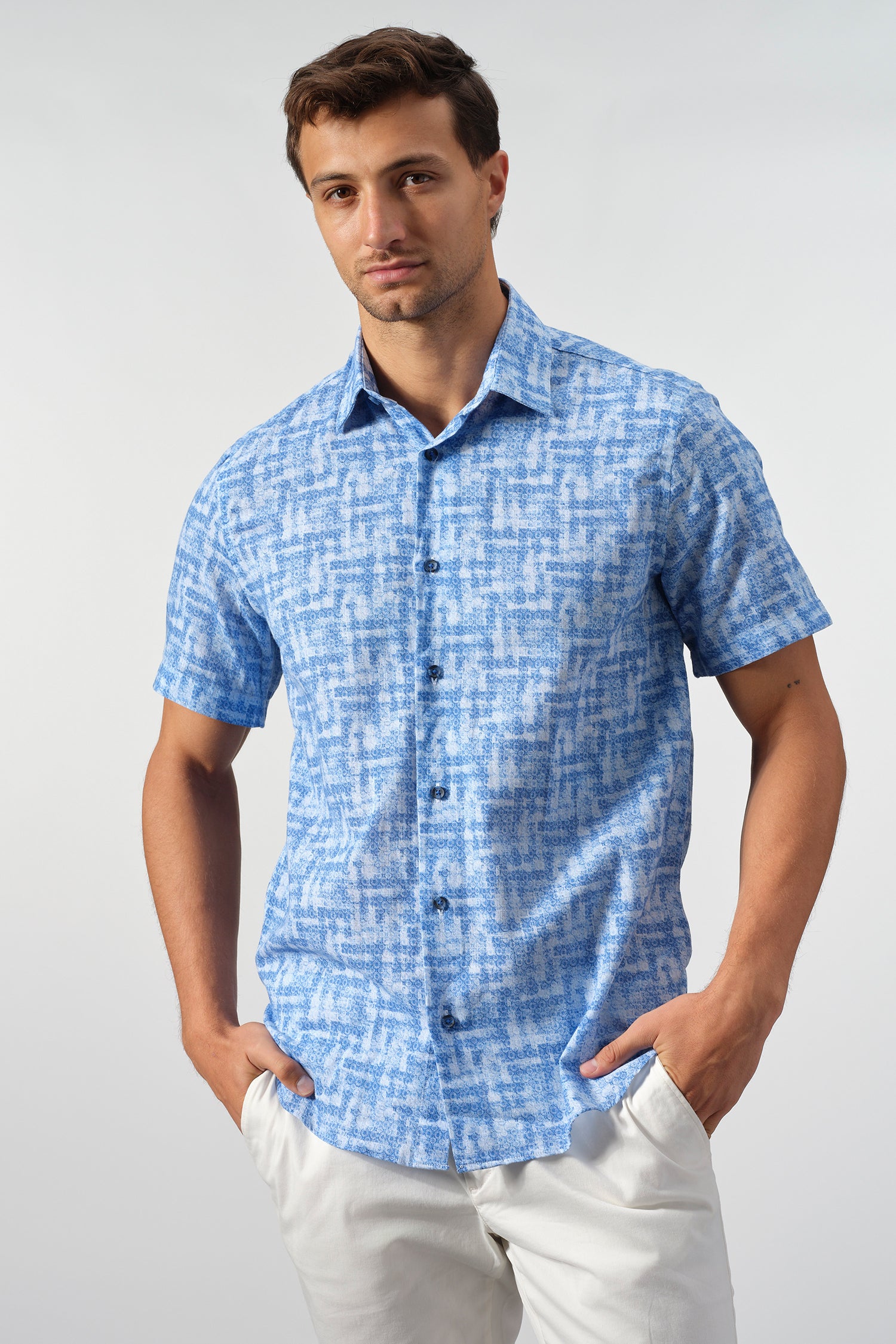 Skyline Weave Linen Shirt