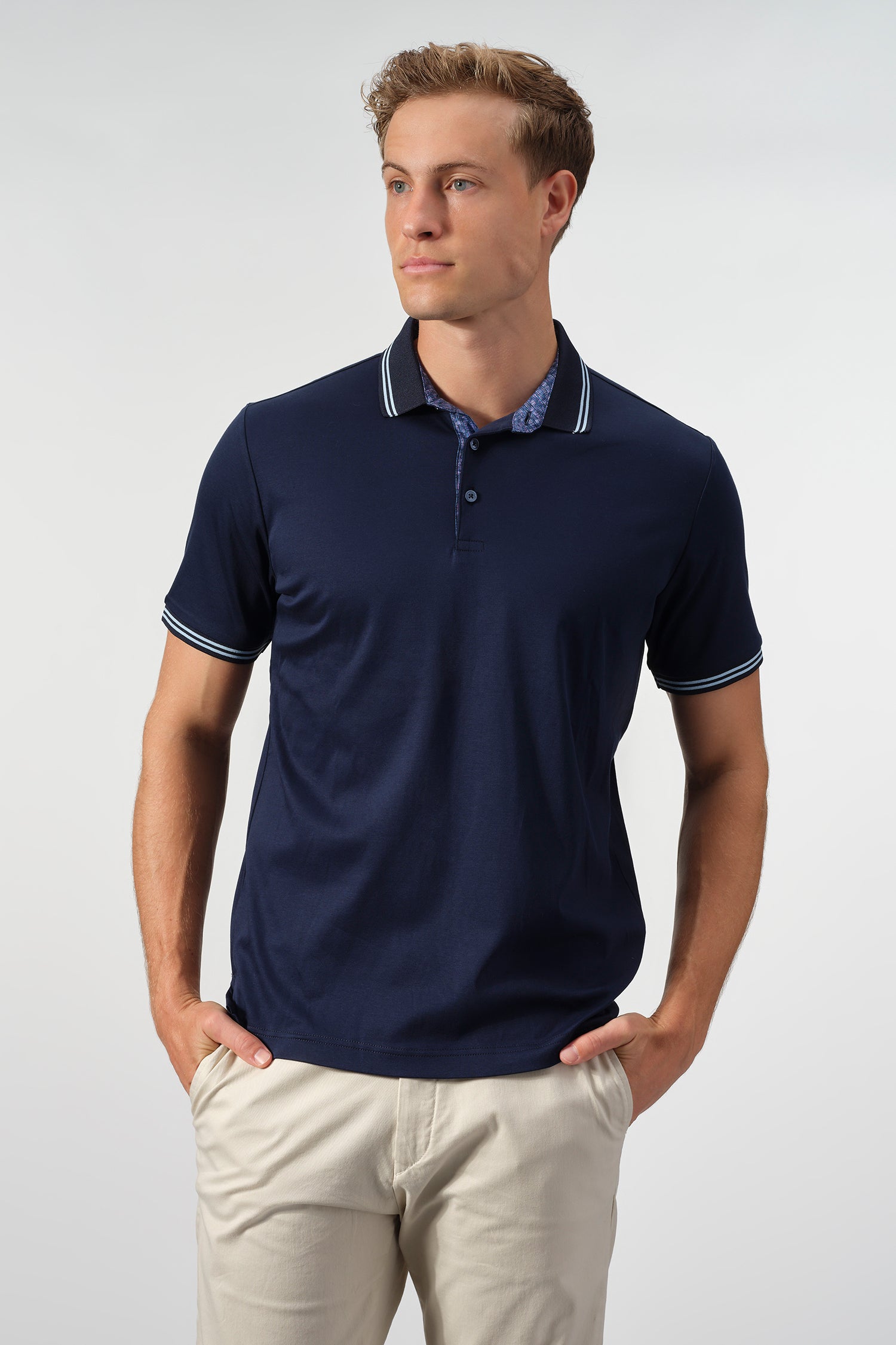 SetaTouch Contrast Trim Polo