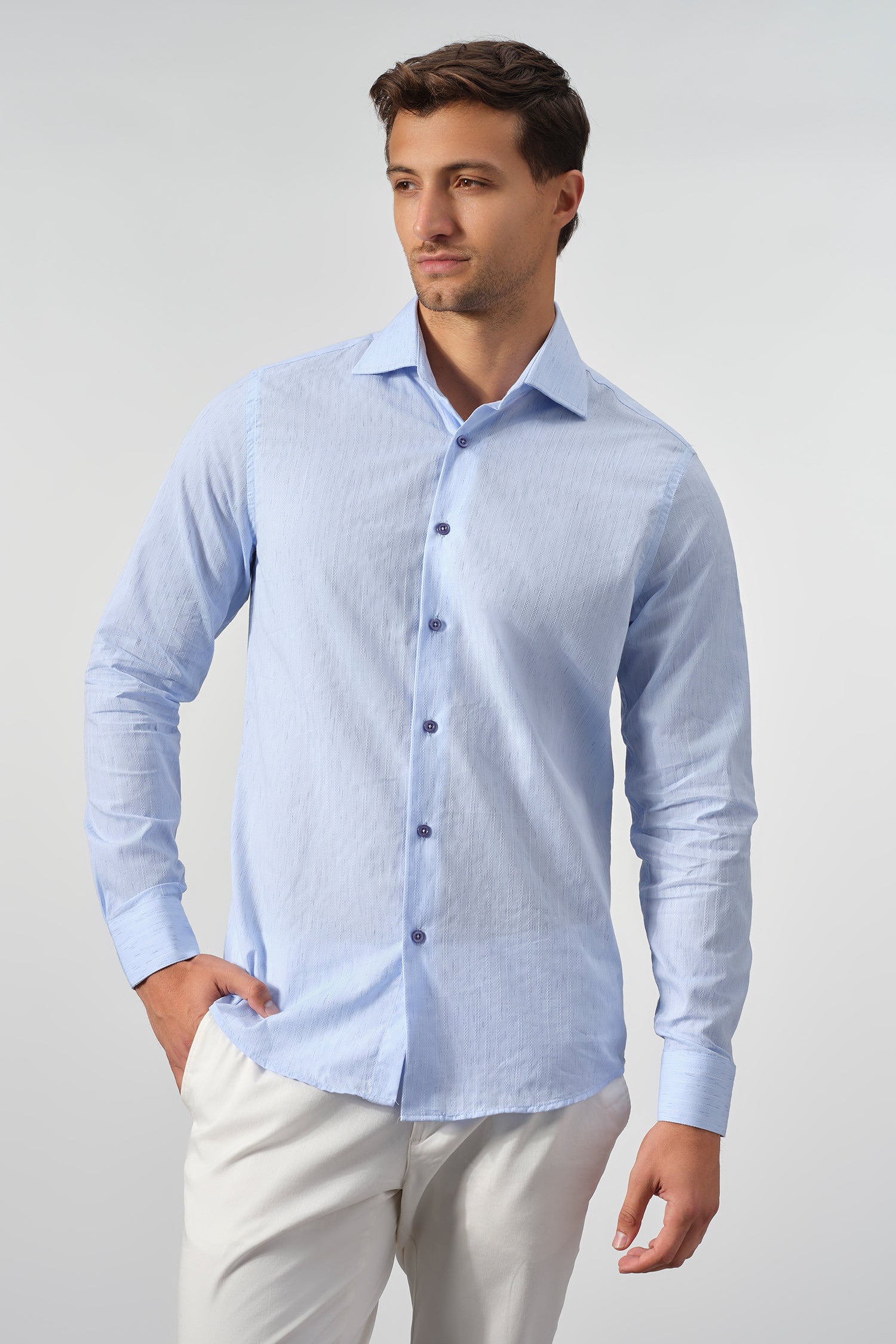 Azzurro Texture Shirt