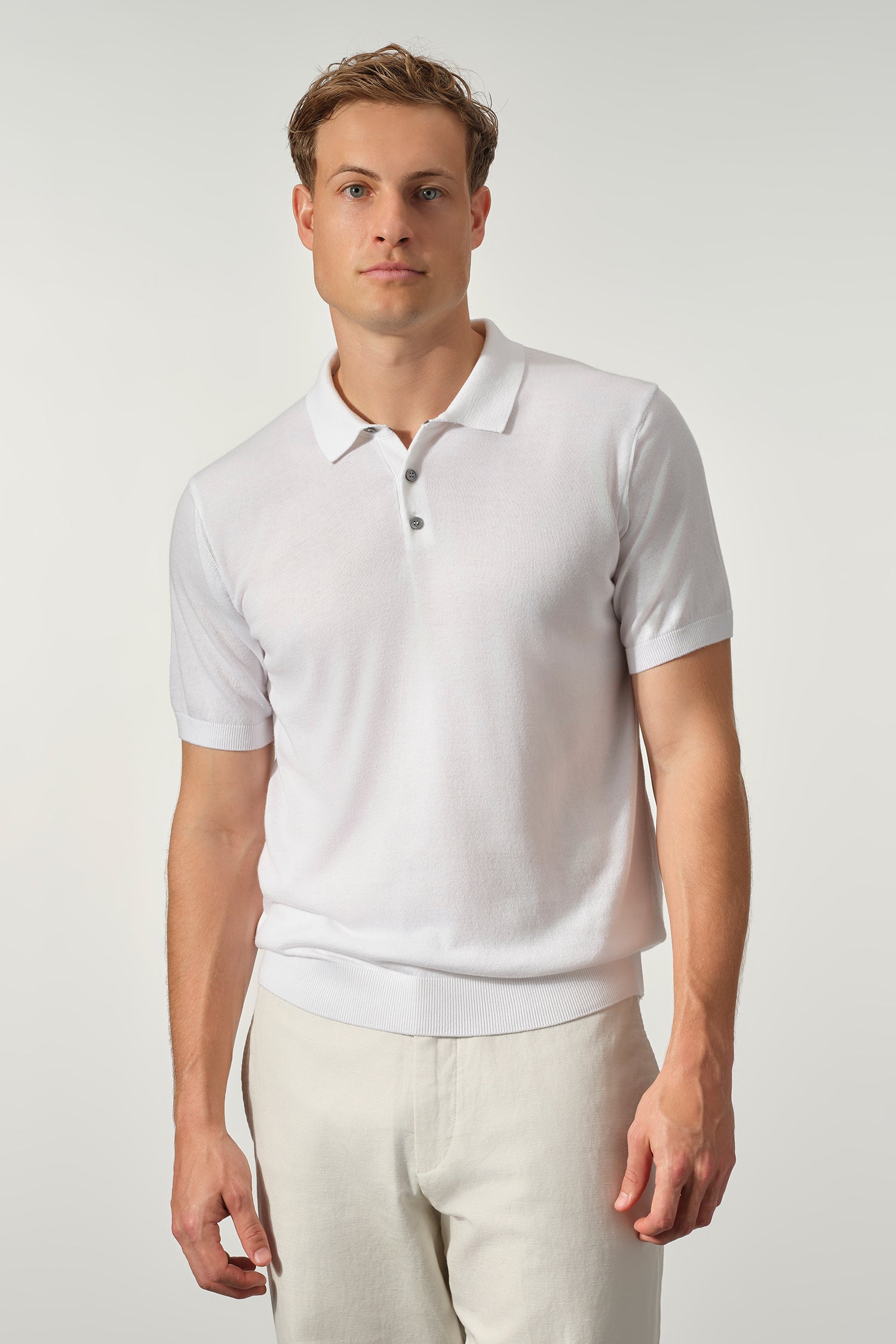 Essential Cotton-Modal Knit Polo