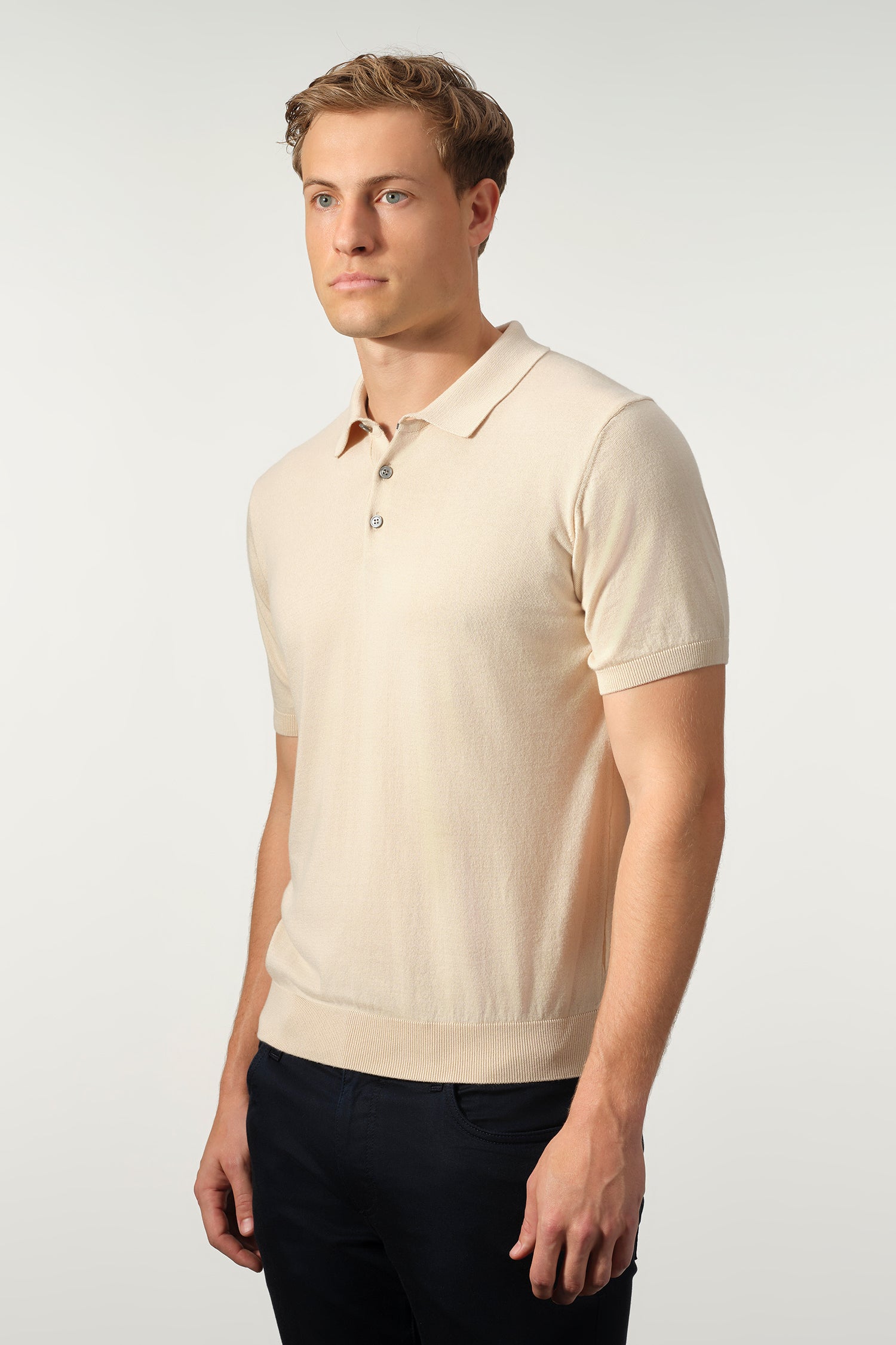 Essential Cotton-Modal Knit Polo