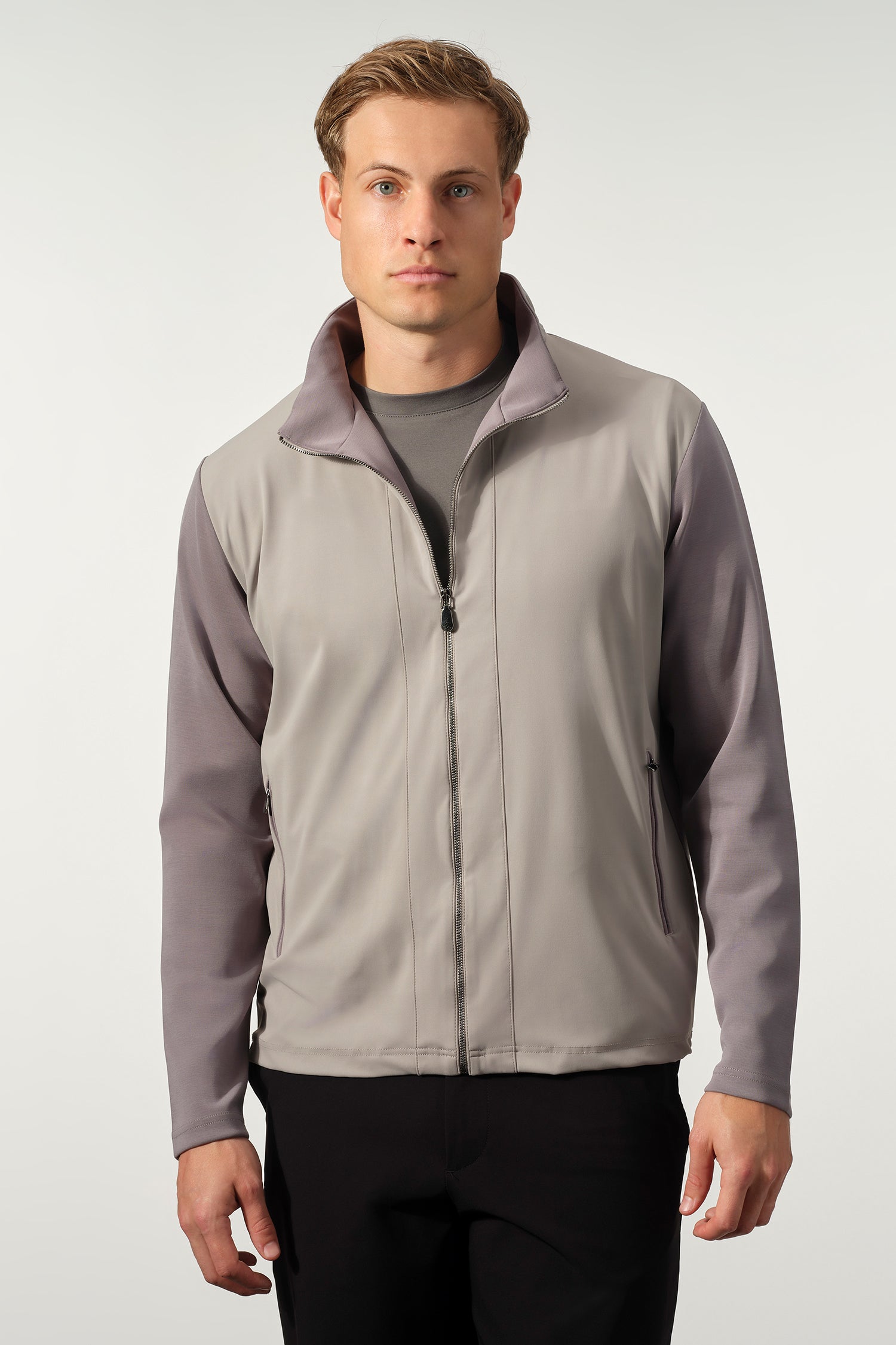 Hybrid Performance Cotton Zip Jacket