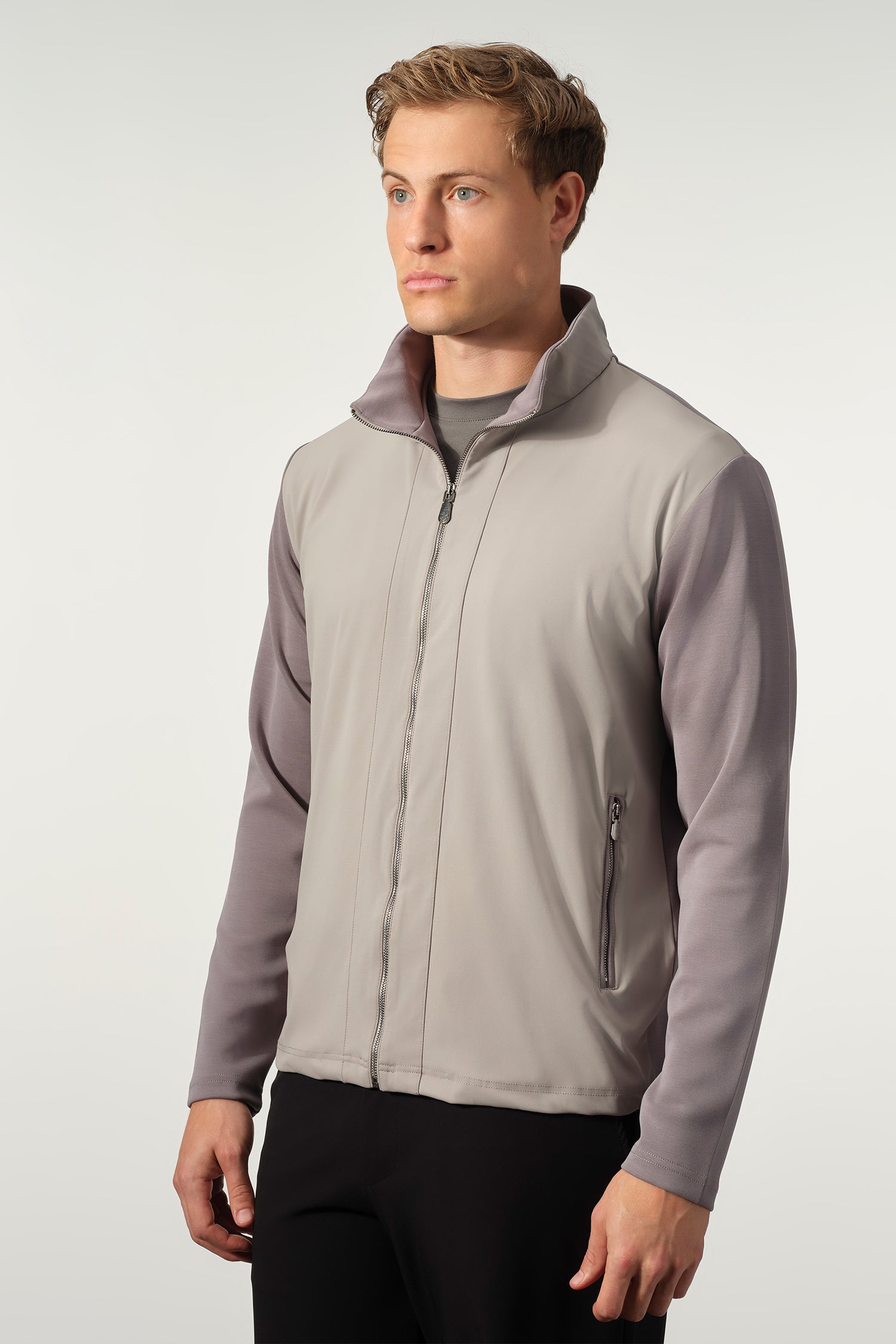 Hybrid Performance Cotton Zip Jacket